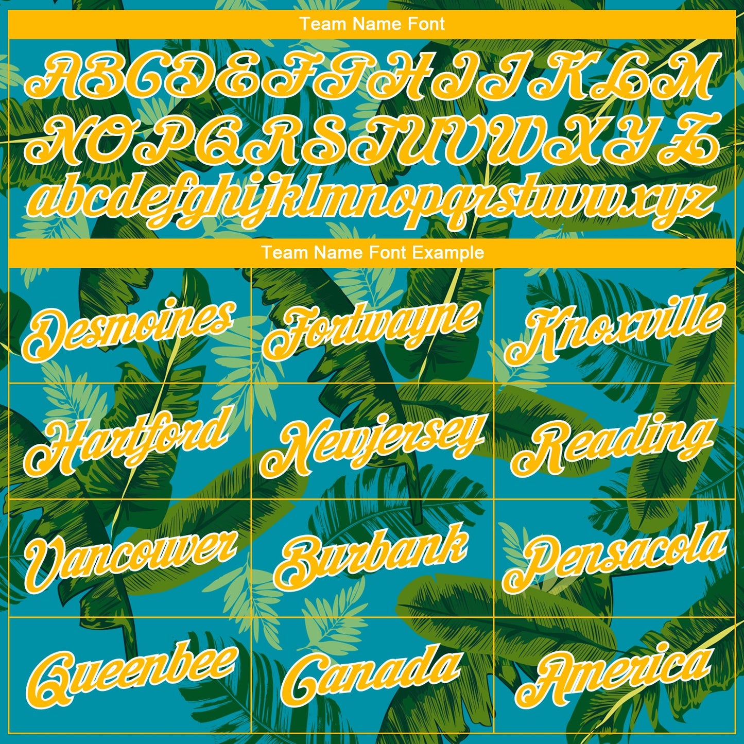 Custom Teal Gold-White 3D Pattern Tropical Hawaii Leaves Authentic Basketball Jersey - Sky-Custom