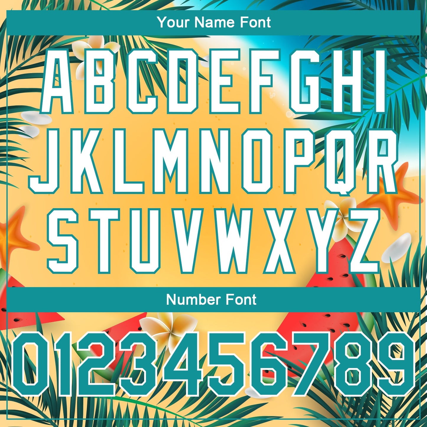 Custom Gold Teal-White 3D Pattern Tropical Beach Hawaii Palm Trees Authentic Basketball Jersey - Sky-Custom