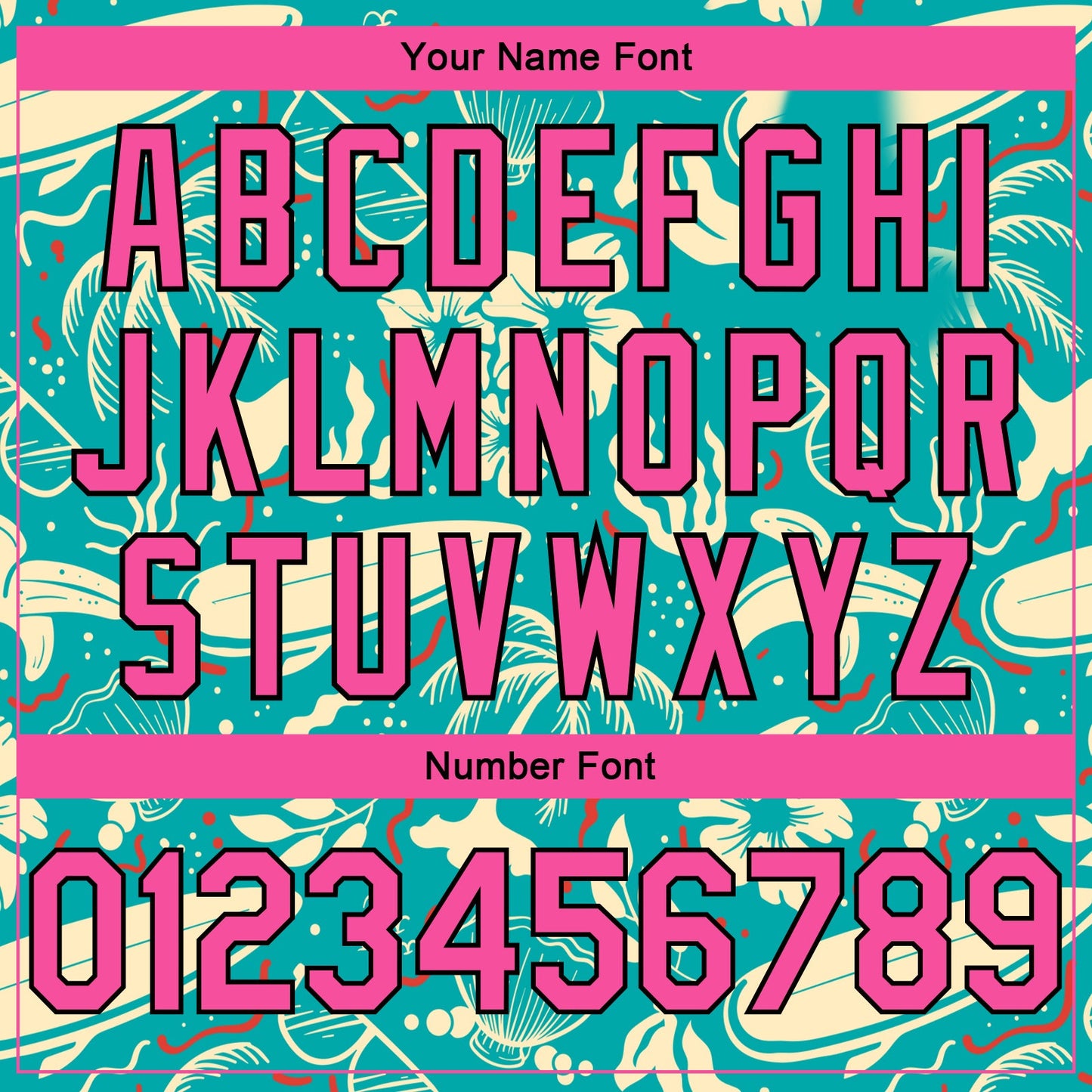 Custom Aqua Pink-Black 3D Pattern Tropical Hawaii Trees Authentic Basketball Jersey - Sky-Custom