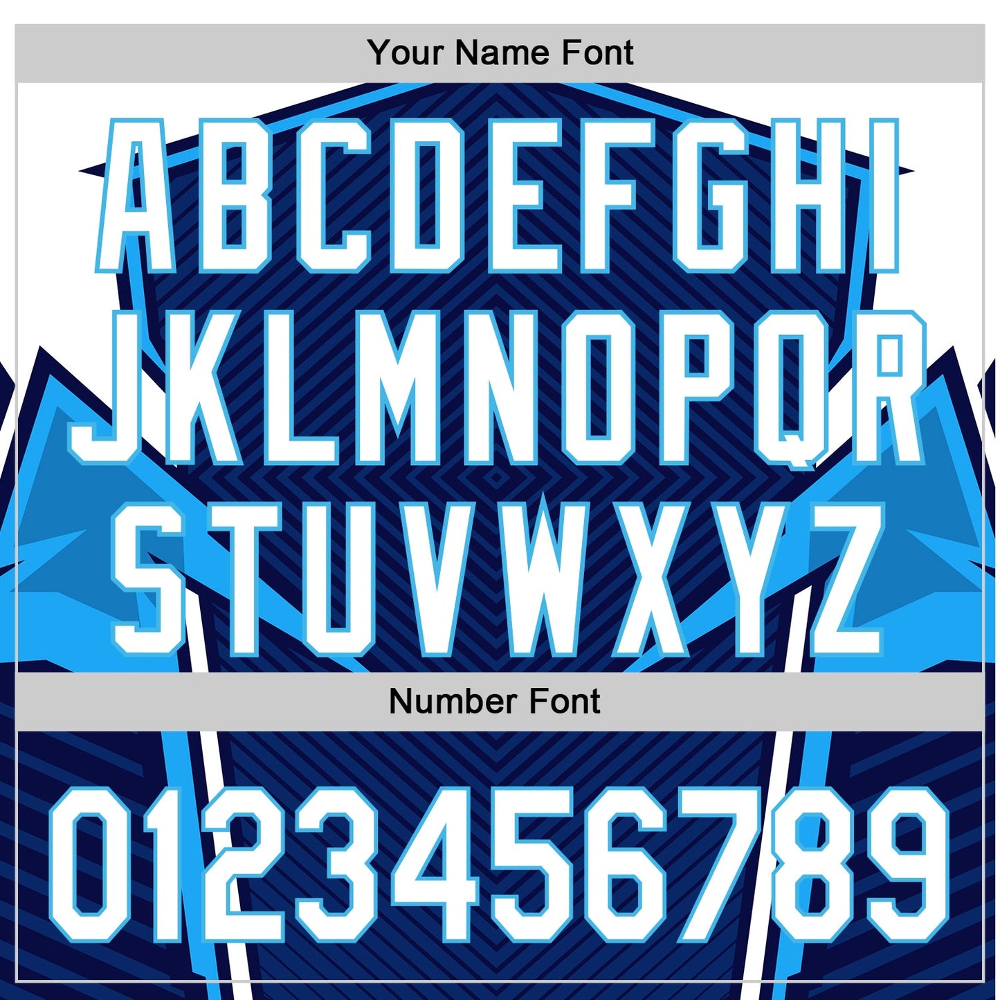 Custom Navy White-Sky Blue 3D Pattern Design Abstract Sport Authentic Baseball Jersey - Sky-Custom