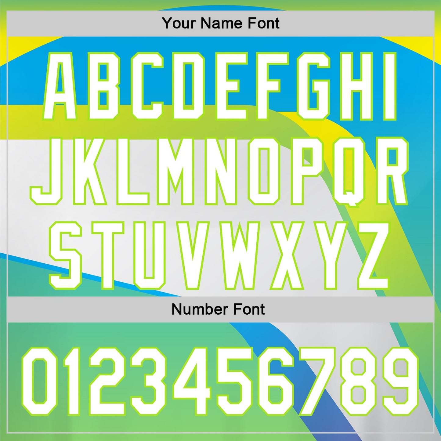 Custom Neon Green White-Sky Blue 3D Pattern Design Abstract Sport Authentic Baseball Jersey - Sky-Custom