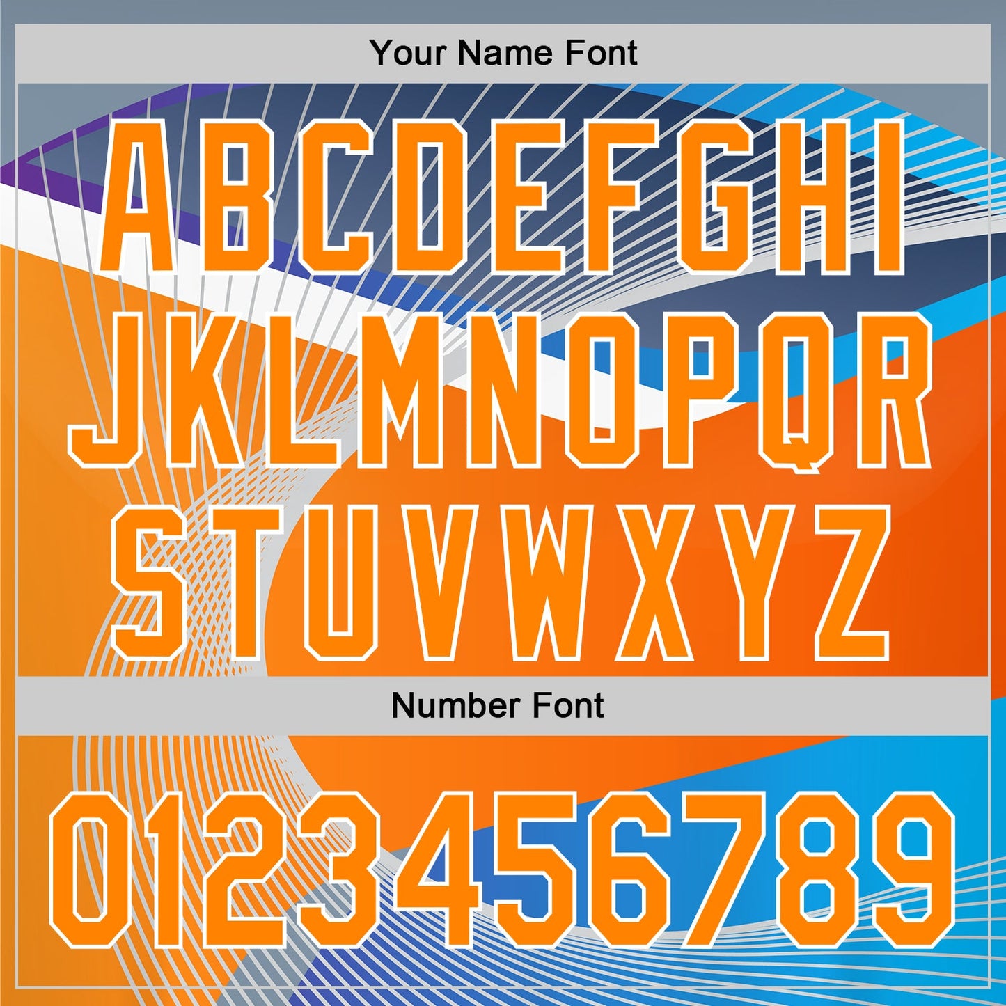 Custom Light Blue Bay Orange-White 3D Pattern Design Abstract Sport Authentic Baseball Jersey - Sky-Custom