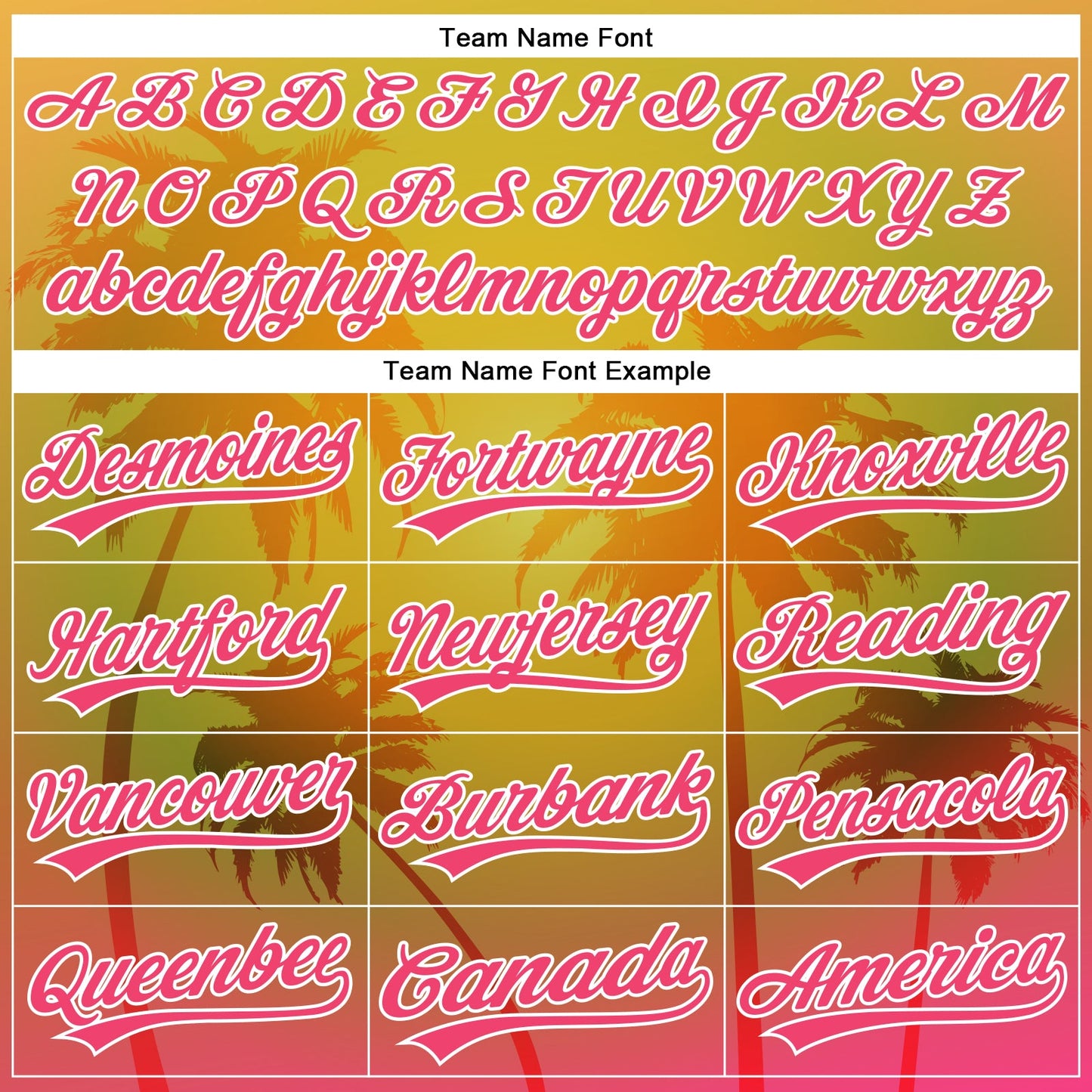 Custom Gold Neon Pink-White 3D Pattern Design Hawaii Palm Trees Authentic Baseball Jersey - Sky-Custom