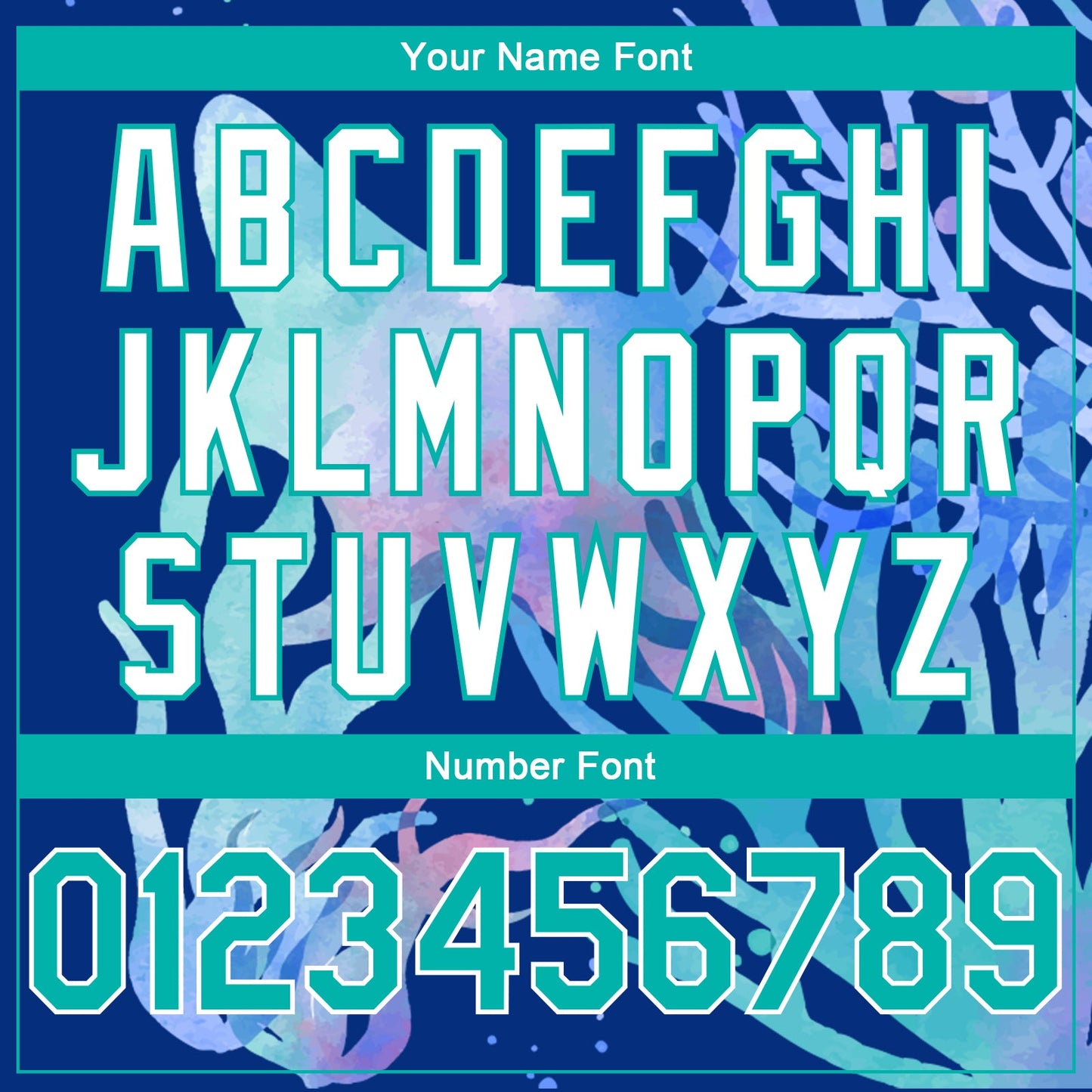 Custom Royal Aqua-White 3D Pattern Design Ocean World Authentic Basketball Jersey - Sky-Custom