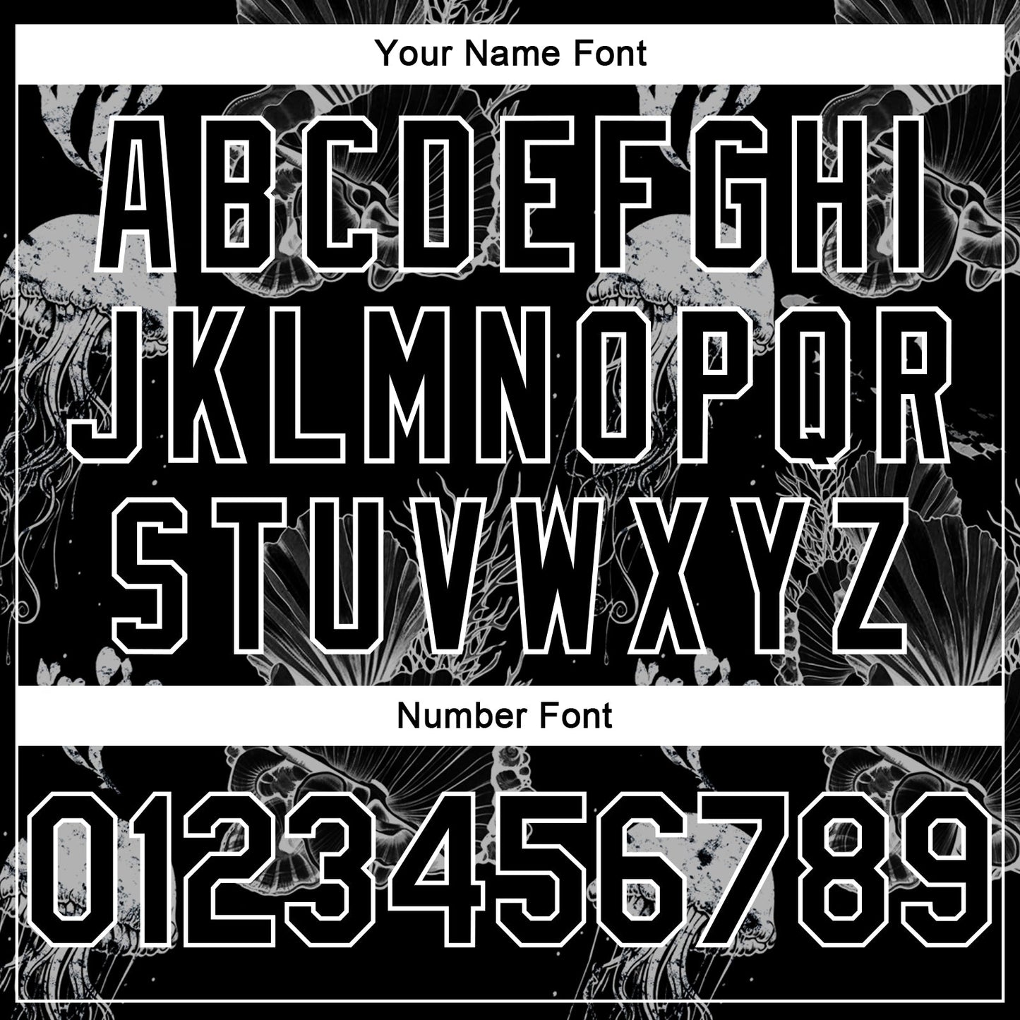 Custom Black White 3D Pattern Design Jellyfishes And Seashells Authentic Basketball Jersey - Sky-Custom