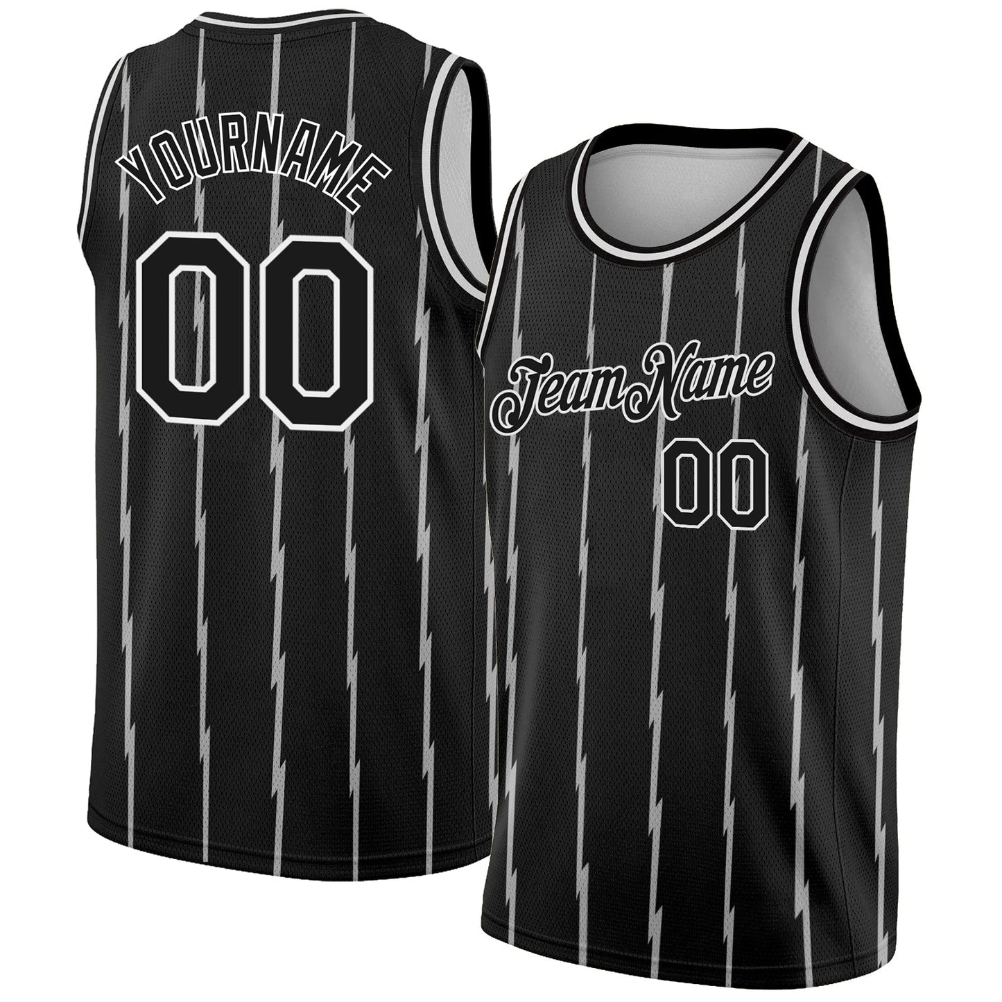 Custom Black White Lines Authentic City Edition Basketball Jersey - Sky-Custom