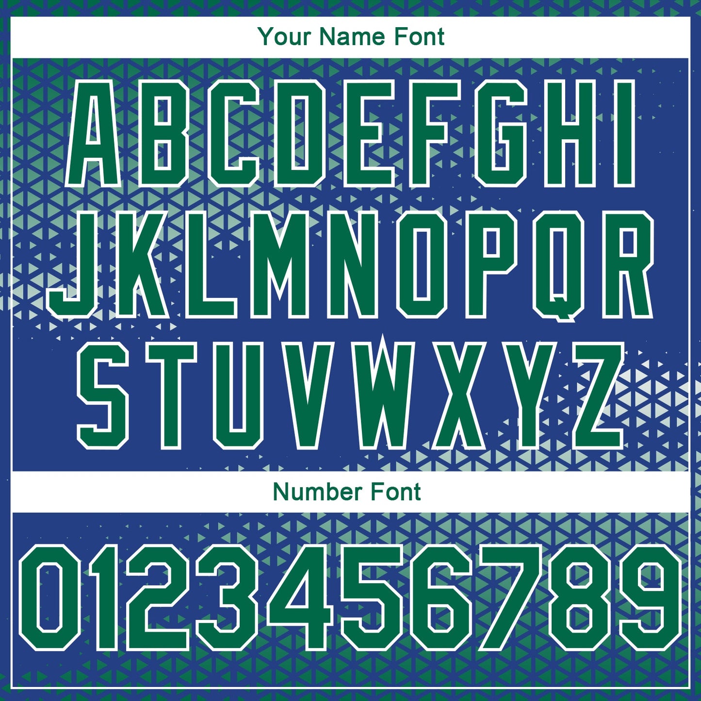 Custom Royal Kelly Green-White Triangle Shapes Authentic City Edition Basketball Jersey - Sky-Custom