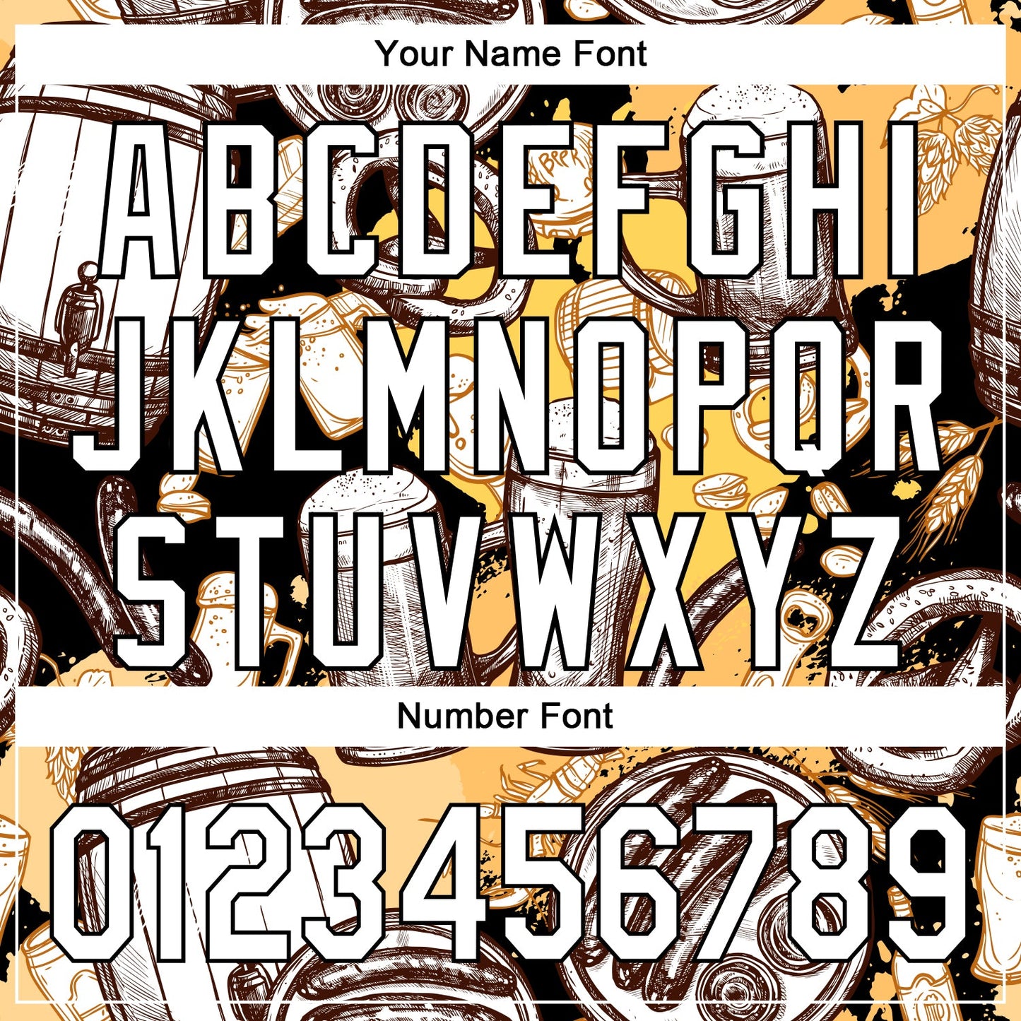 Custom White Black 3D Pattern Design Beer Festival Authentic Baseball Jersey - Sky-Custom