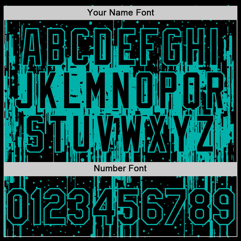 Custom Black Aqua 3D Pattern Design Dripping Splatter Art Authentic Baseball Jersey - Sky-Custom