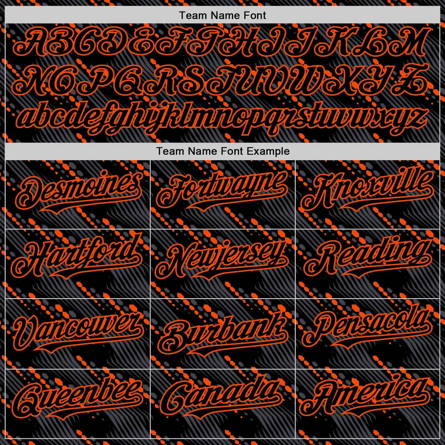 Custom Black Orange 3D Pattern Design Slant Lines Authentic Baseball Jersey - Sky-Custom