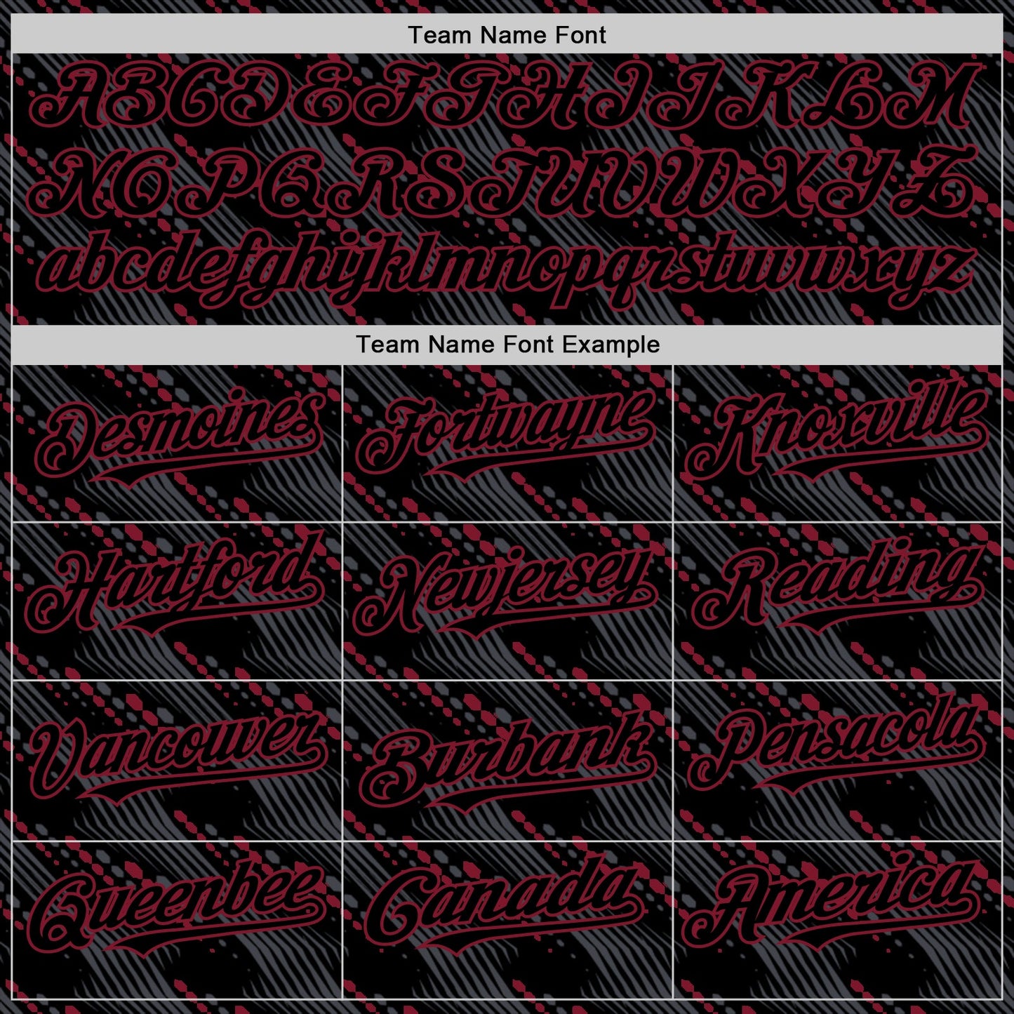 Custom Black Crimson 3D Pattern Design Slant Lines Authentic Baseball Jersey - Sky-Custom