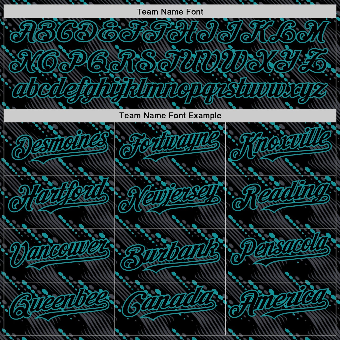Custom Black Teal 3D Pattern Design Slant Lines Authentic Baseball Jersey - Sky-Custom