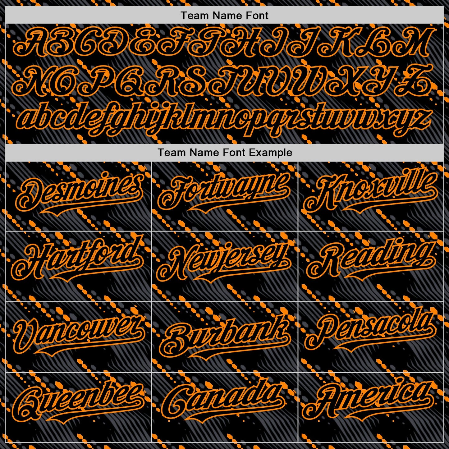 Custom Black Bay Orange 3D Pattern Design Slant Lines Authentic Baseball Jersey - Sky-Custom