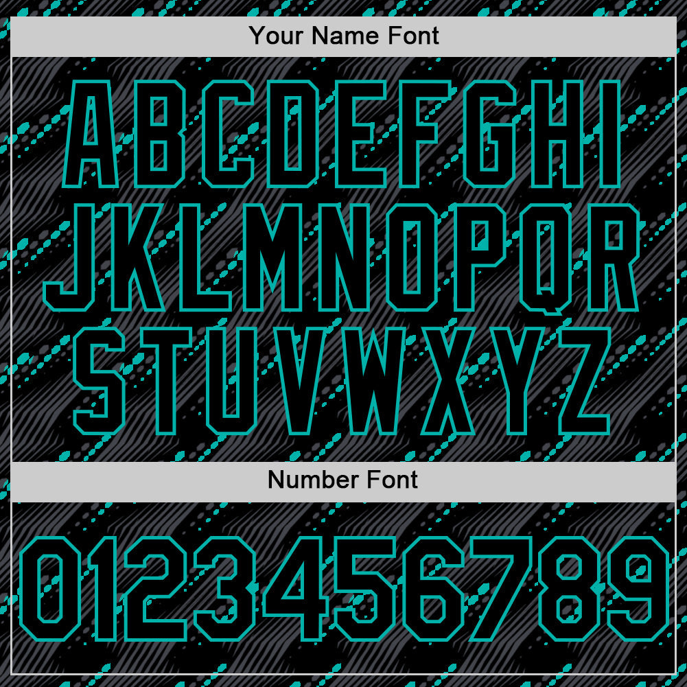 Custom Black Aqua 3D Pattern Design Slant Lines Authentic Baseball Jersey - Sky-Custom