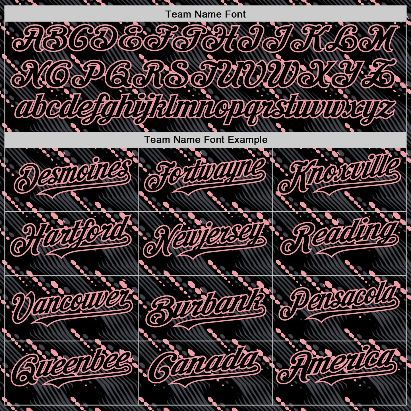 Custom Black Medium Pink 3D Pattern Design Slant Lines Authentic Baseball Jersey - Sky-Custom