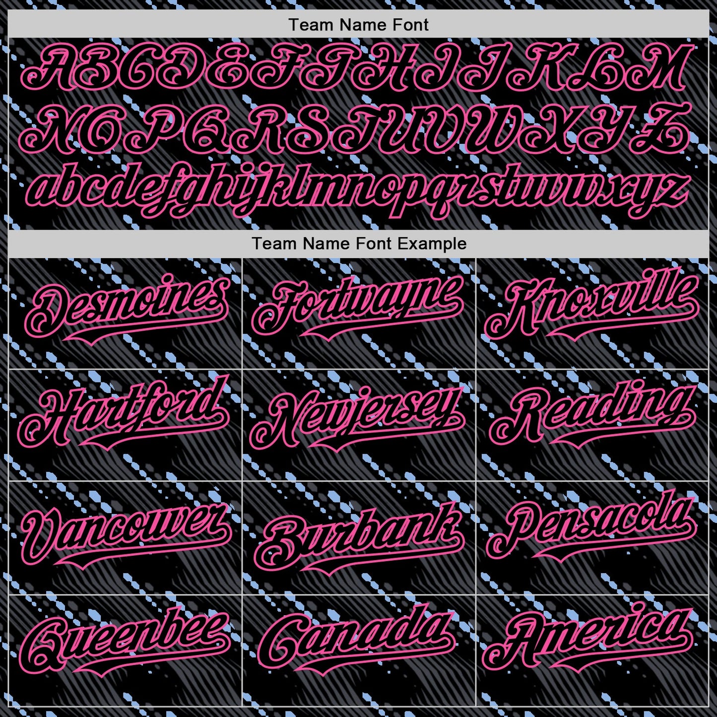 Custom Black Pink 3D Pattern Design Slant Lines Authentic Baseball Jersey - Sky-Custom