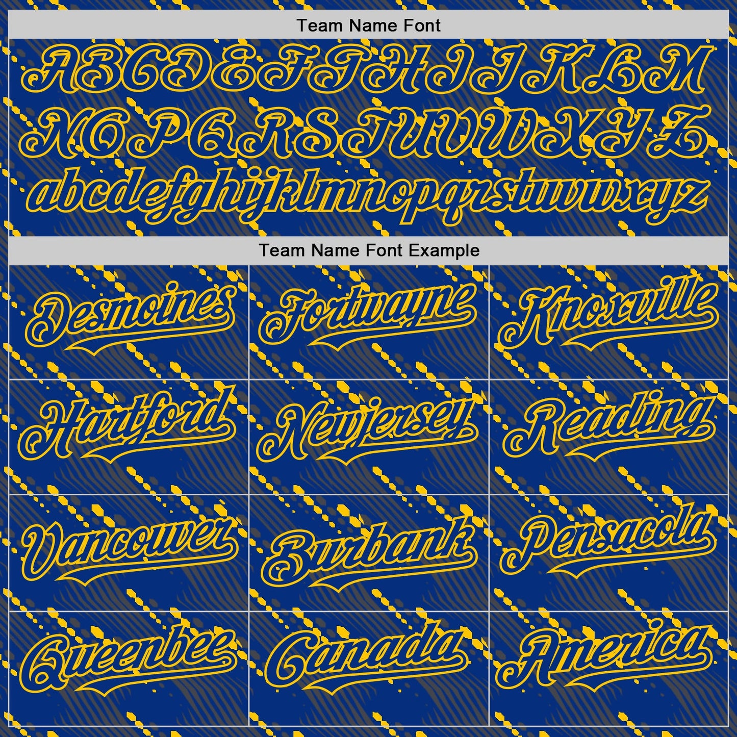 Custom Royal Yellow 3D Pattern Design Slant Lines Authentic Baseball Jersey - Sky-Custom