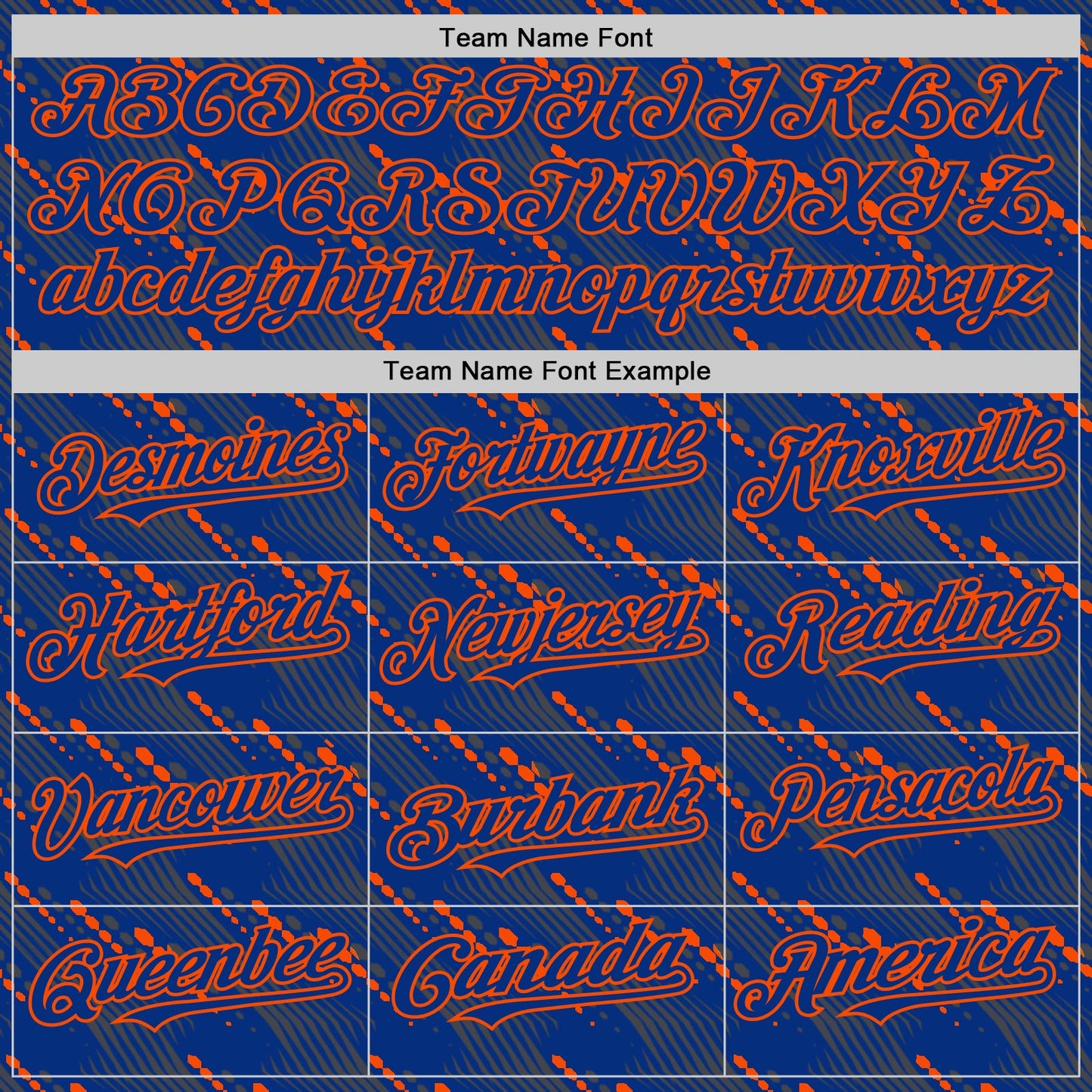 Custom Royal Orange 3D Pattern Design Slant Lines Authentic Baseball Jersey - Sky-Custom