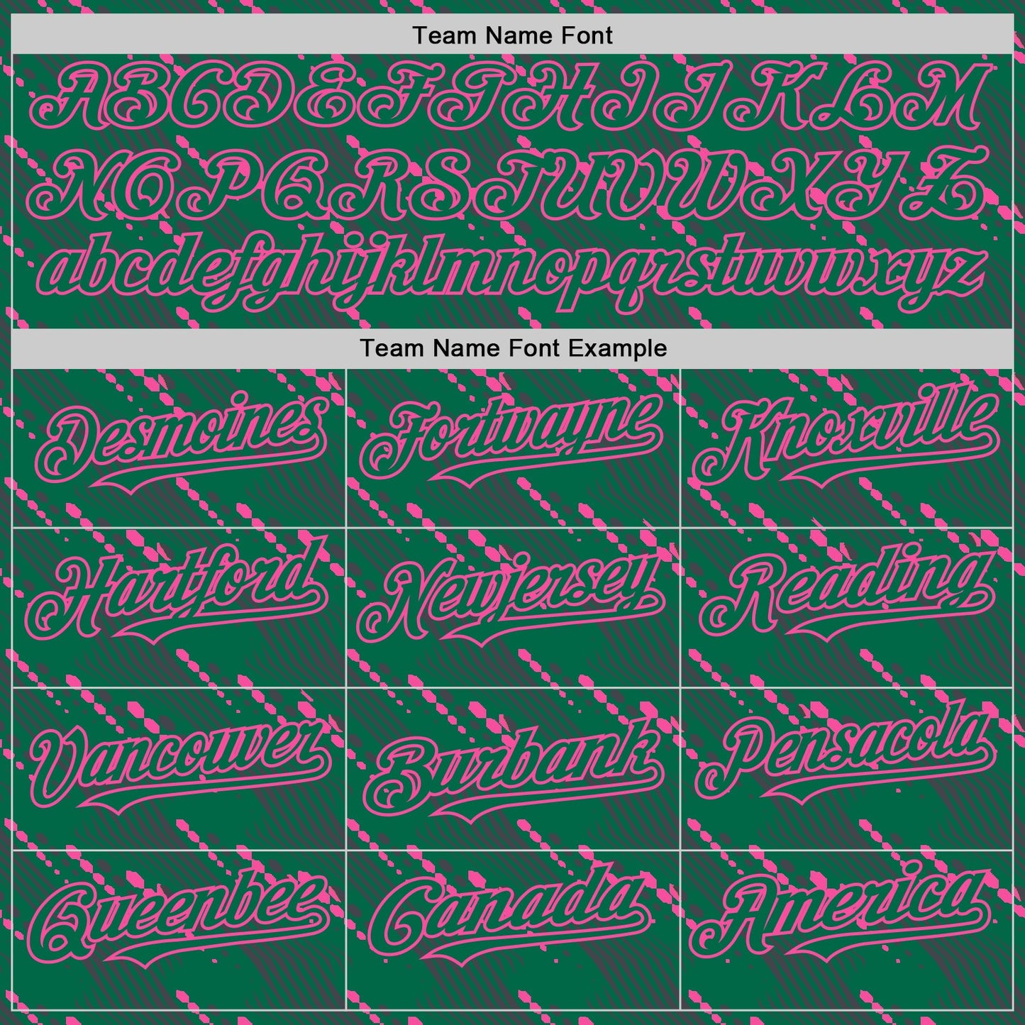 Custom Kelly Green-Pink 3D Pattern Design Slant Lines Authentic Baseball Jersey - Sky-Custom