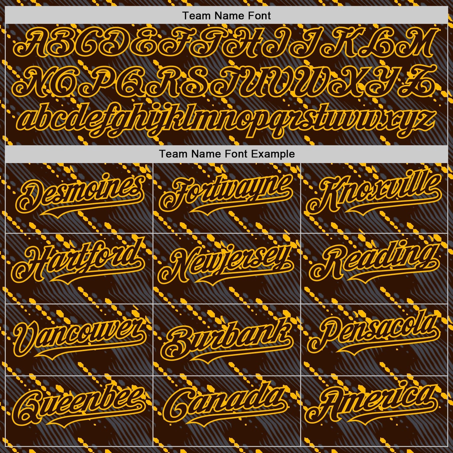 Custom Brown Gold 3D Pattern Design Slant Lines Authentic Baseball Jersey - Sky-Custom