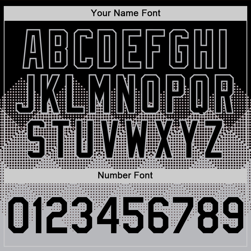 Custom Black Gray 3D Pattern Design Gradient Square Shapes Authentic Baseball Jersey - Sky-Custom