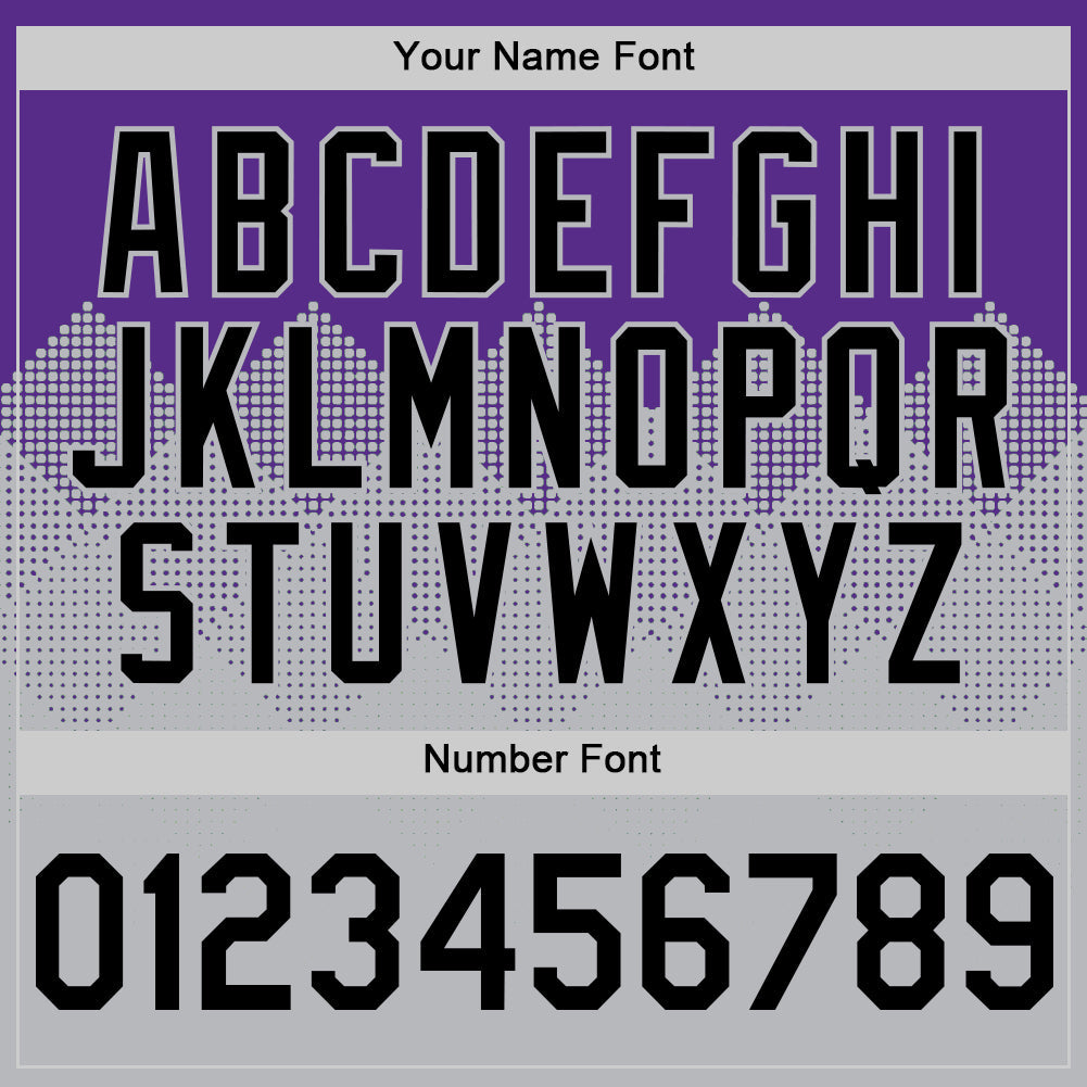 Custom Purple Black-Gray 3D Pattern Design Gradient Square Shapes Authentic Baseball Jersey - Sky-Custom