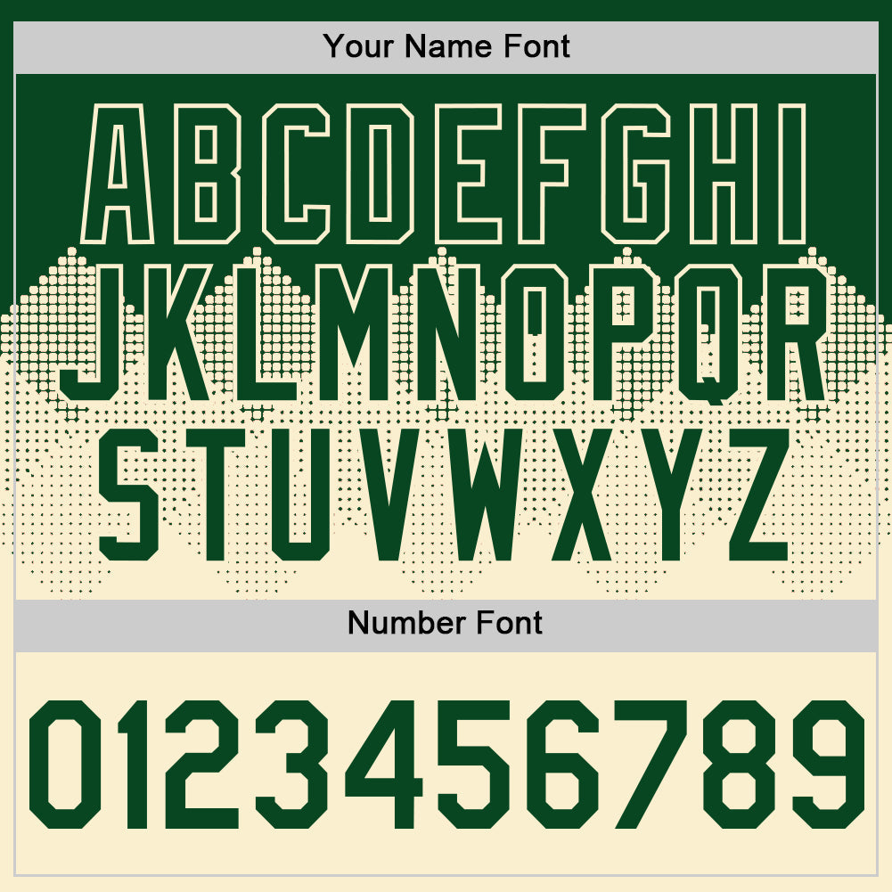 Custom Green Cream 3D Pattern Design Gradient Square Shapes Authentic Baseball Jersey - Sky-Custom