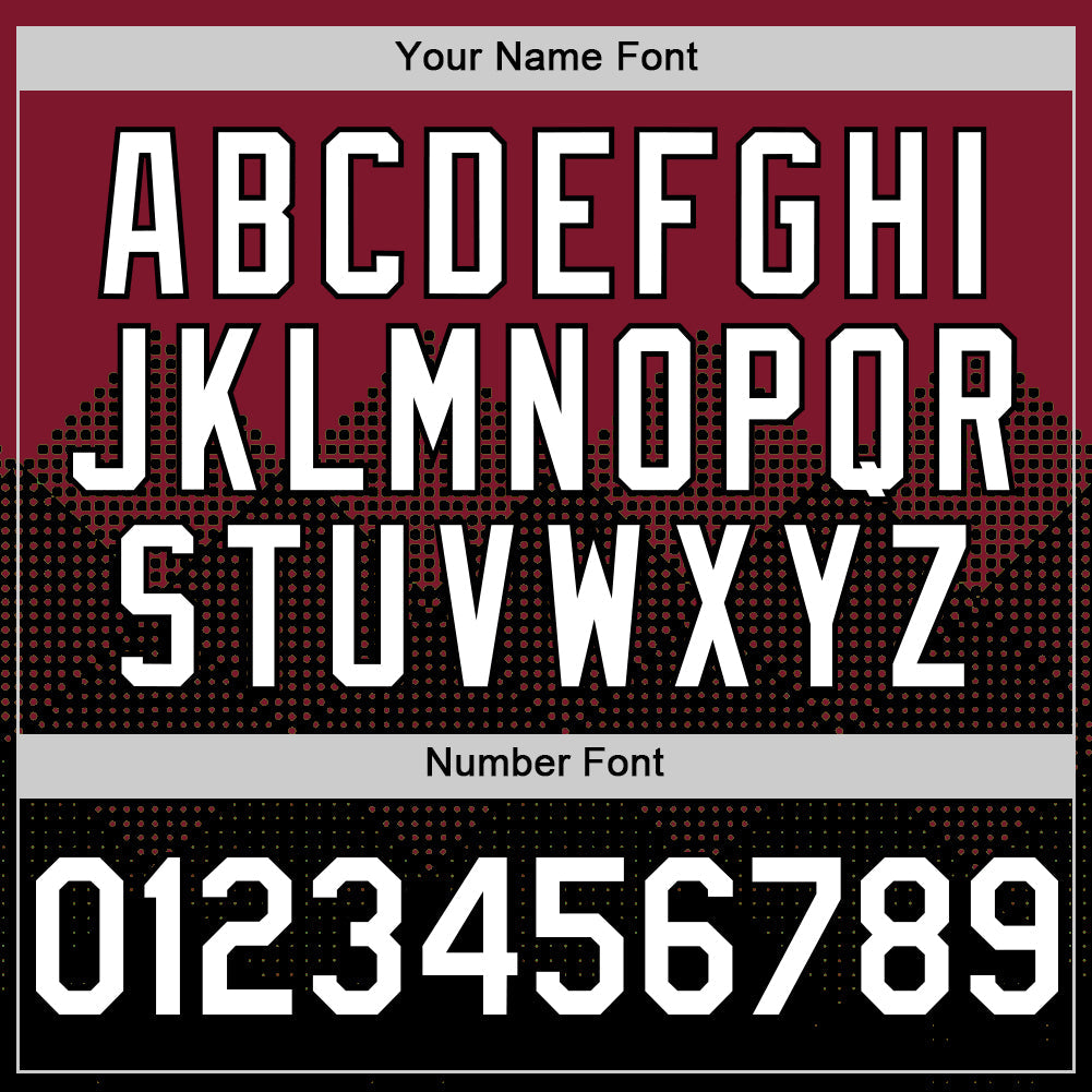 Custom Crimson White-Black 3D Pattern Design Gradient Square Shapes Authentic Baseball Jersey - Sky-Custom