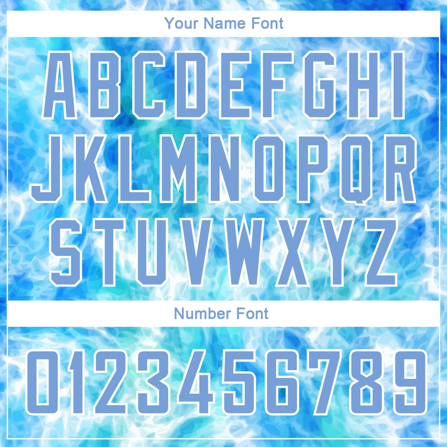 Custom Tie Dye Light Blue-White 3D Authentic Basketball Jersey - Sky-Custom