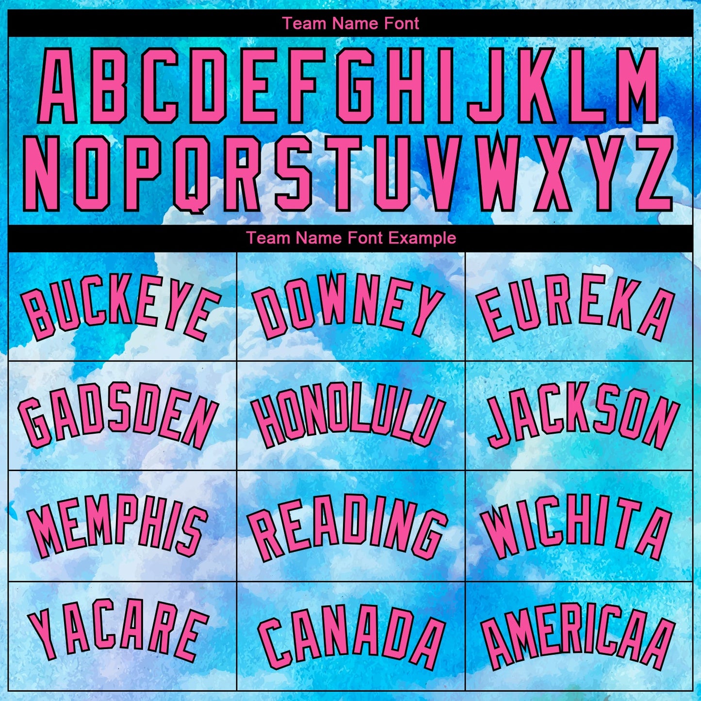 Custom Sky Blue Pink-Black 3D Pattern Design Sky With Clouds Watercolor Style Authentic Basketball Jersey - Sky-Custom