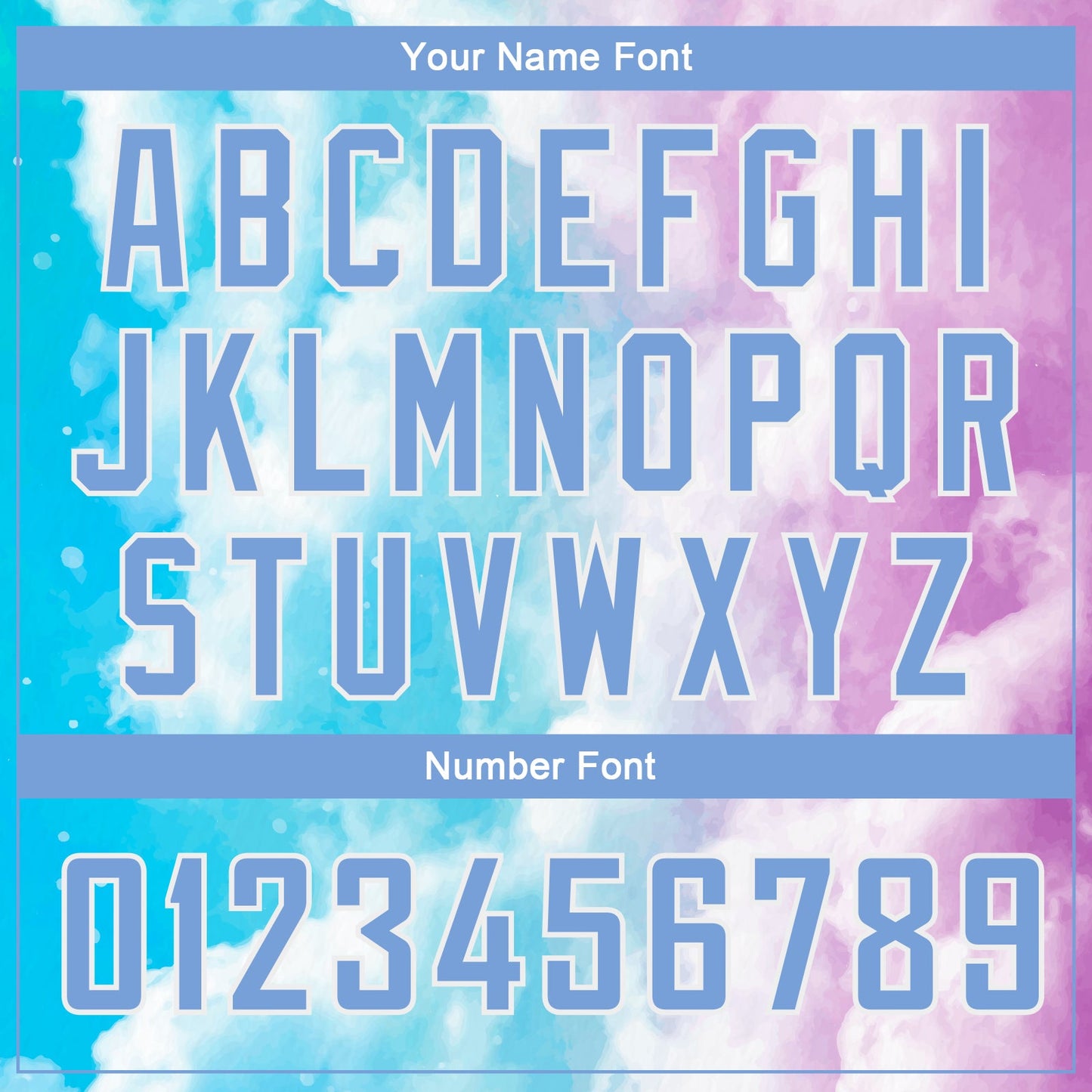 Custom White Light Blue-Purple 3D Pattern Design Sky With Clouds Watercolor Style Authentic Basketball Jersey - Sky-Custom