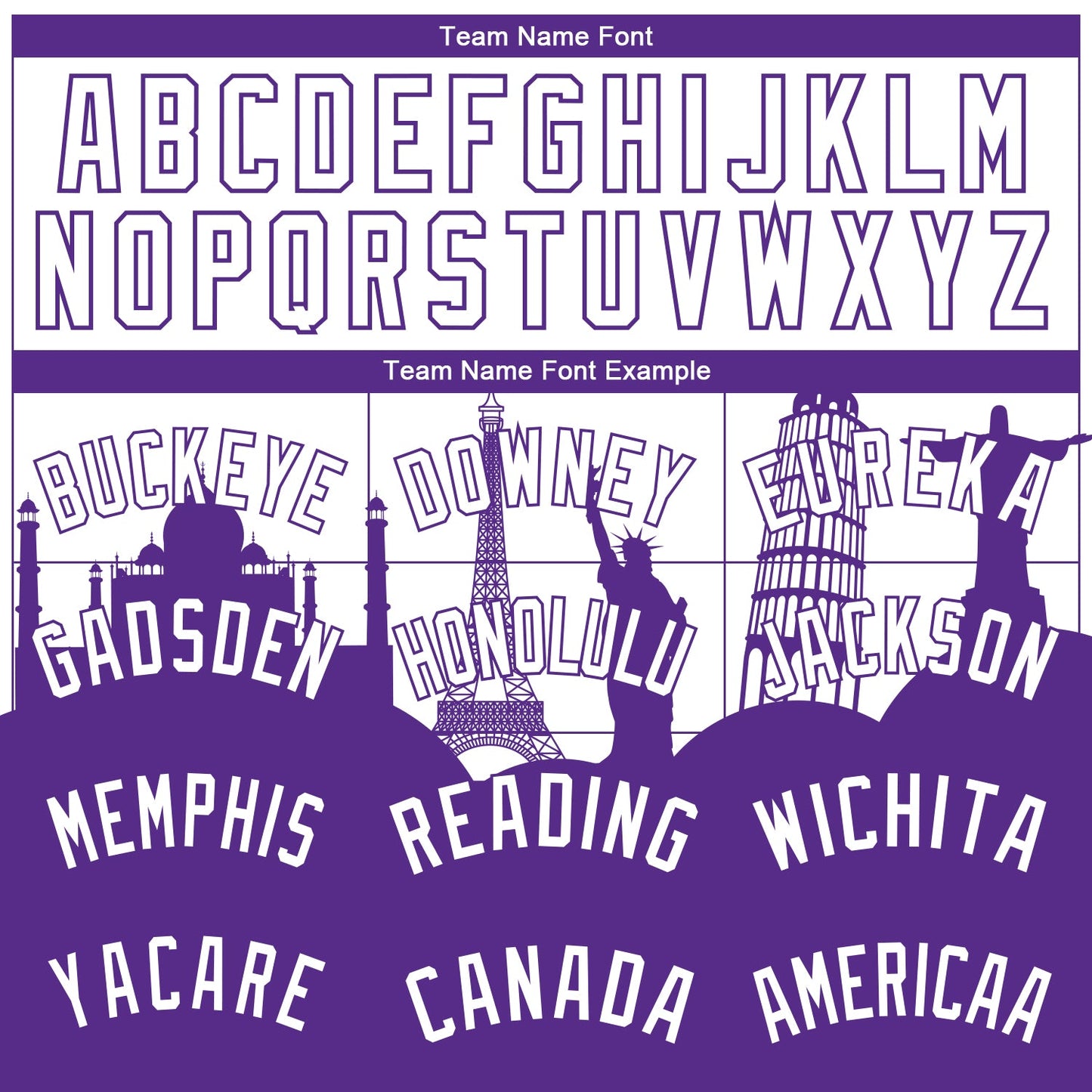 Custom White Purple Holiday Travel Monuments Silhouette Authentic City Edition Basketball Jersey - Sky-Custom