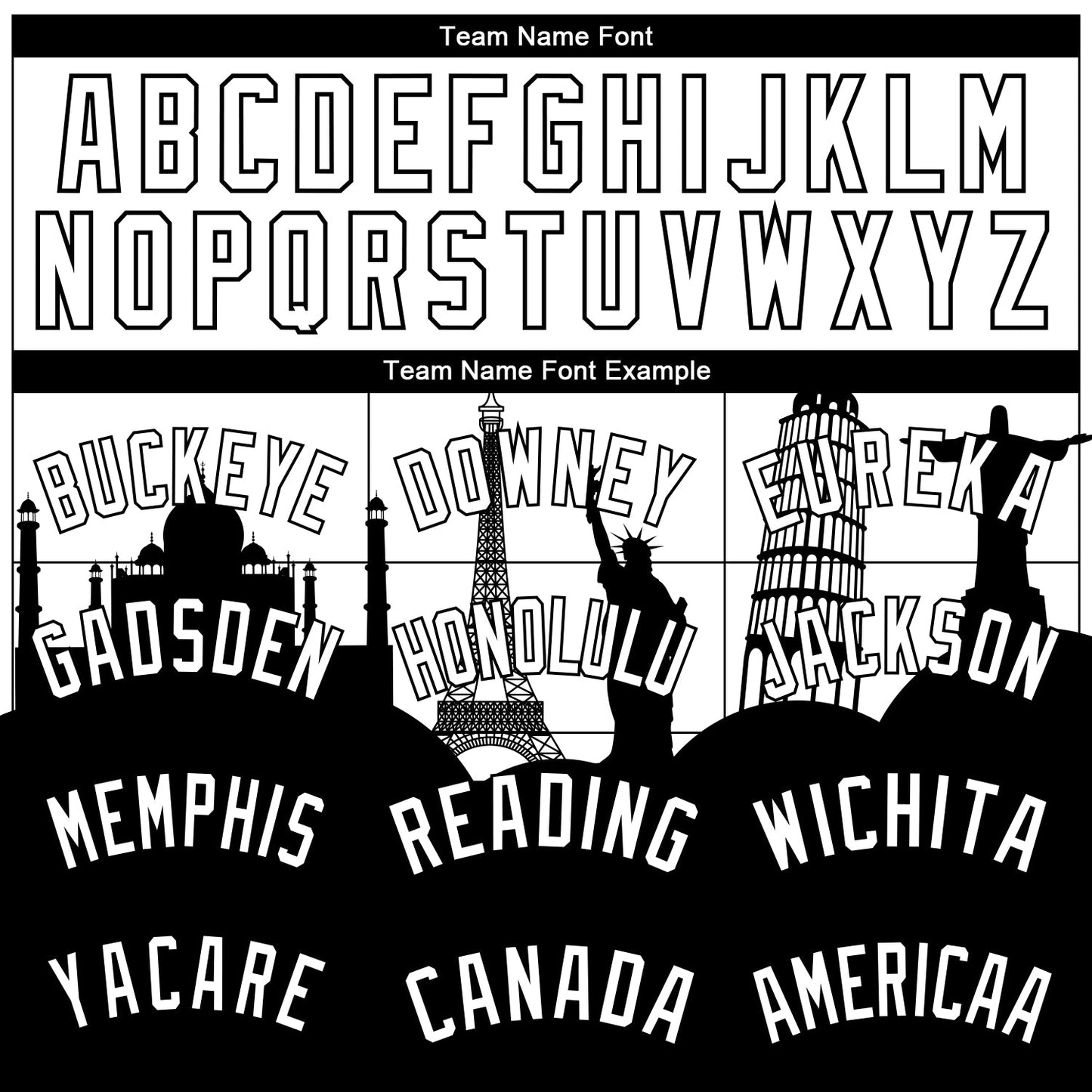 Custom White Black Holiday Travel Monuments Silhouette Authentic City Edition Basketball Jersey - Sky-Custom