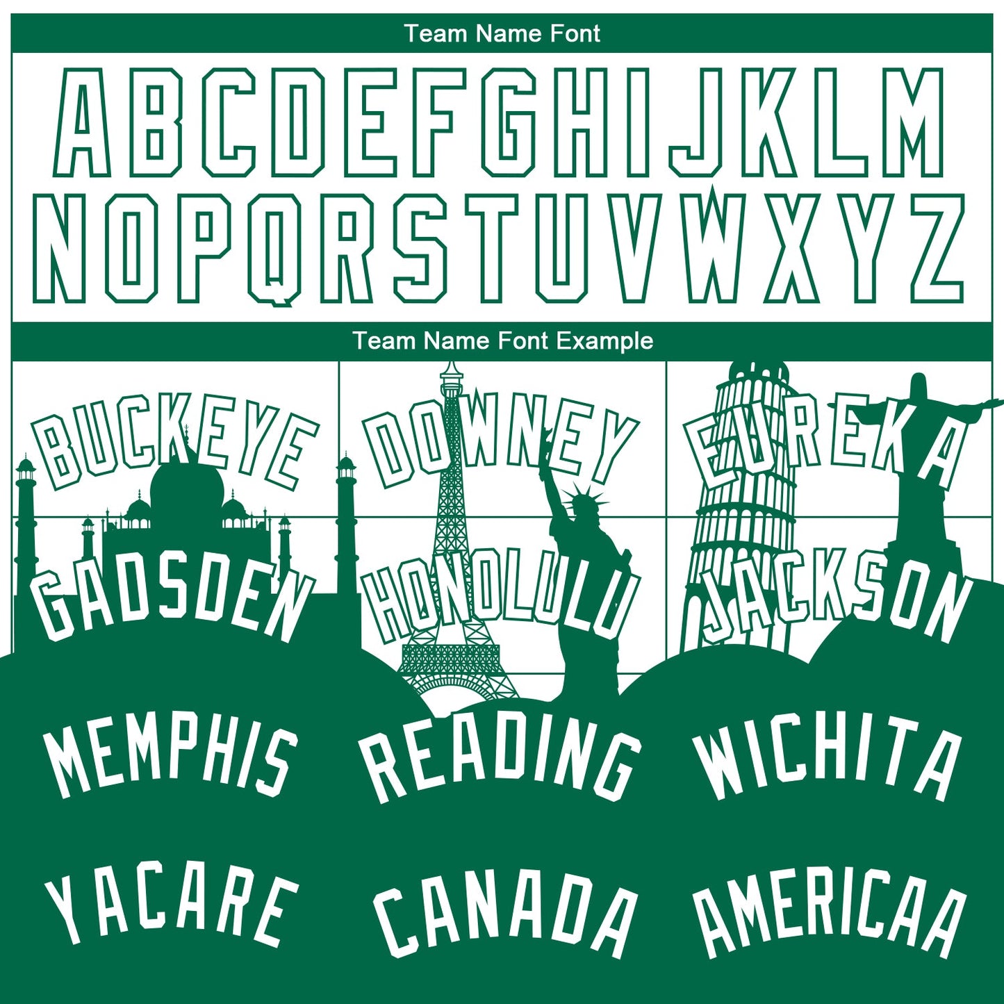 Custom White Kelly Green Holiday Travel Monuments Silhouette Authentic City Edition Basketball Jersey - Sky-Custom