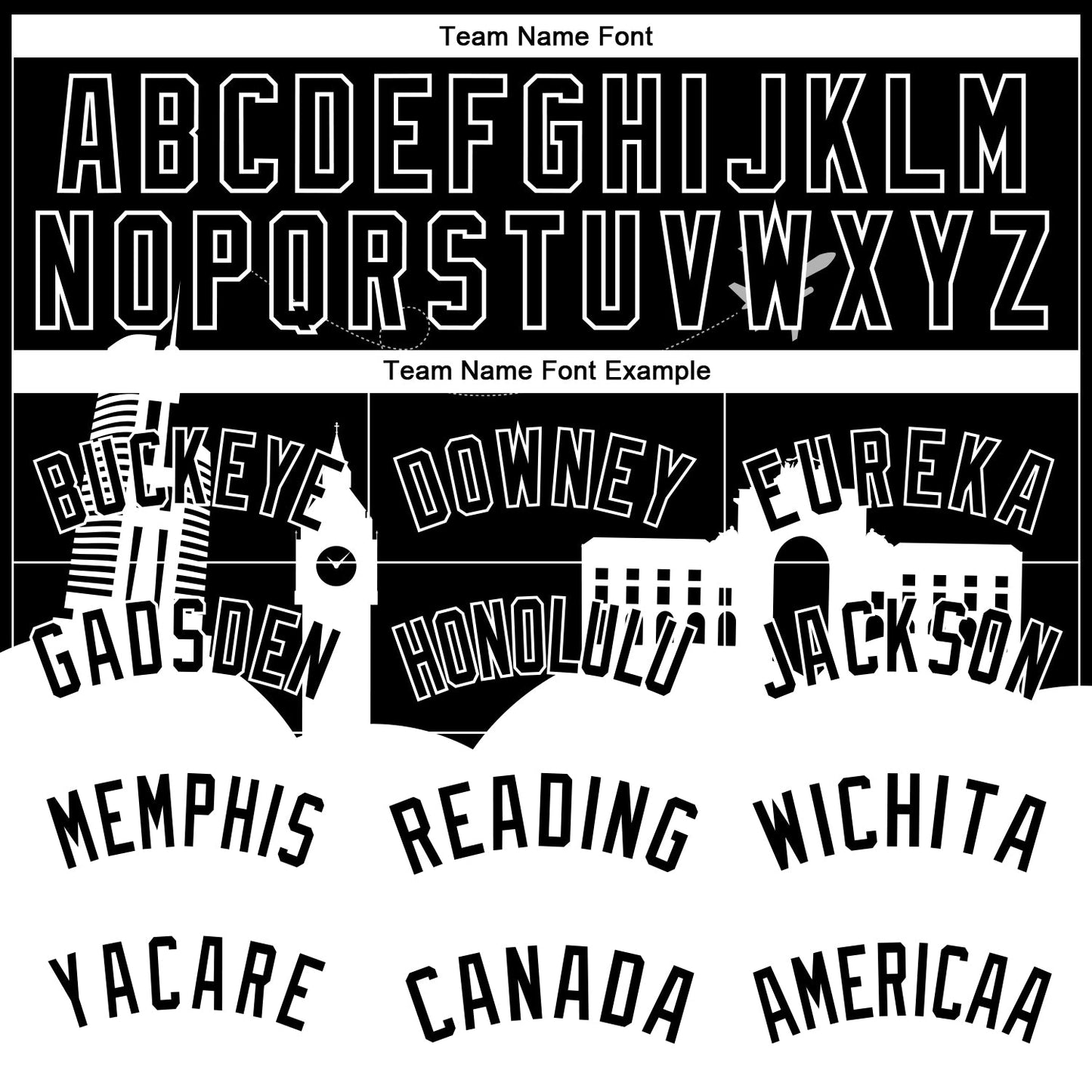 Custom Black White Holiday Travel Monuments Silhouette Authentic City Edition Basketball Jersey - Sky-Custom
