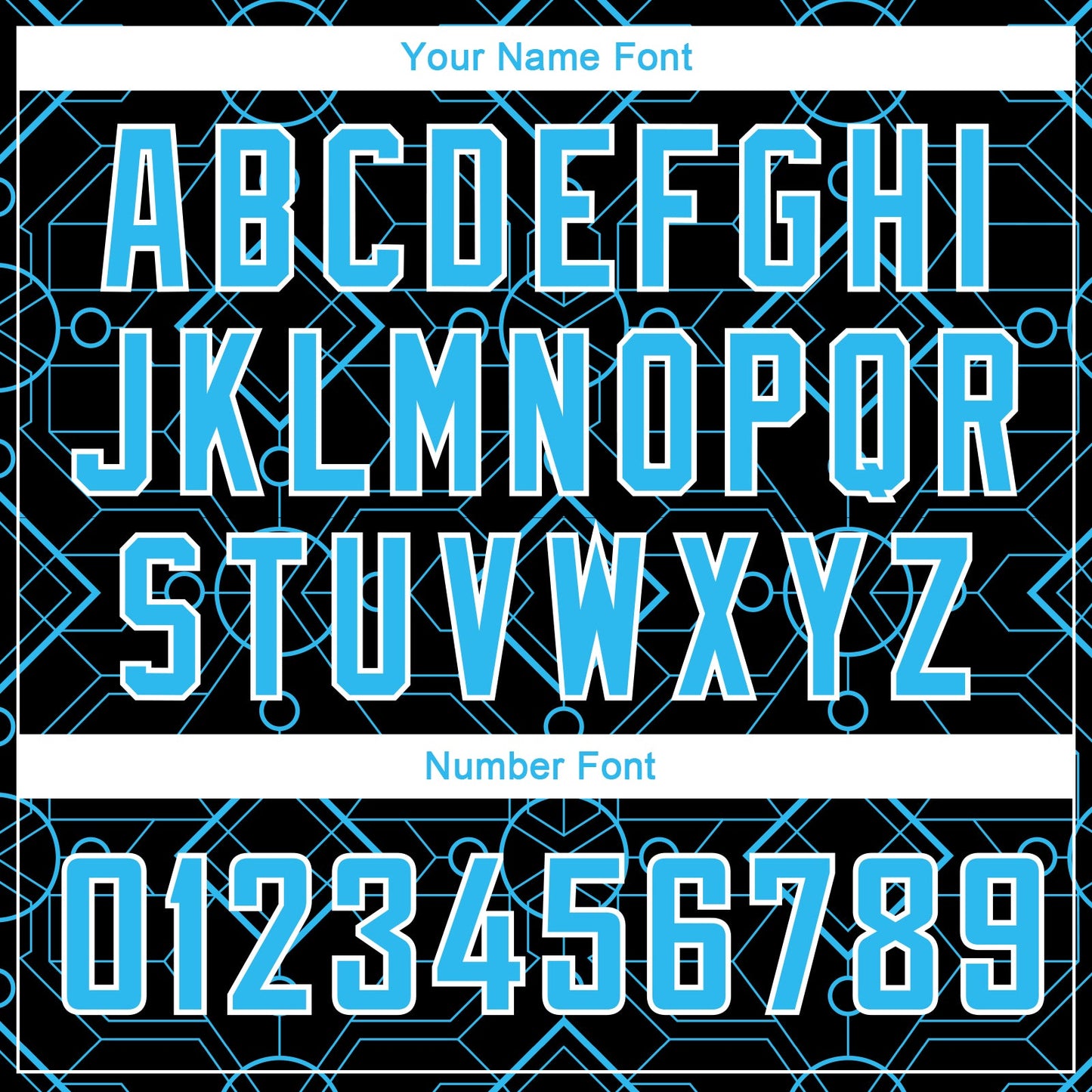 Custom Black Sky Blue-White Geometric Shapes Authentic City Edition Basketball Jersey - Sky-Custom