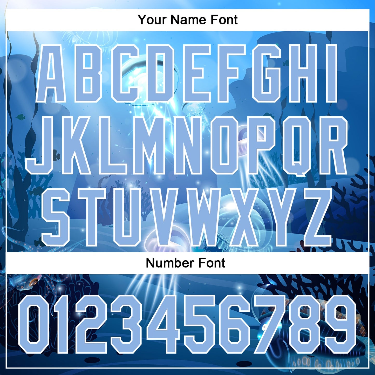 Custom Light Blue White 3D Pattern Design Jellyfish Underwater Life Authentic Baseball Jersey - Sky-Custom