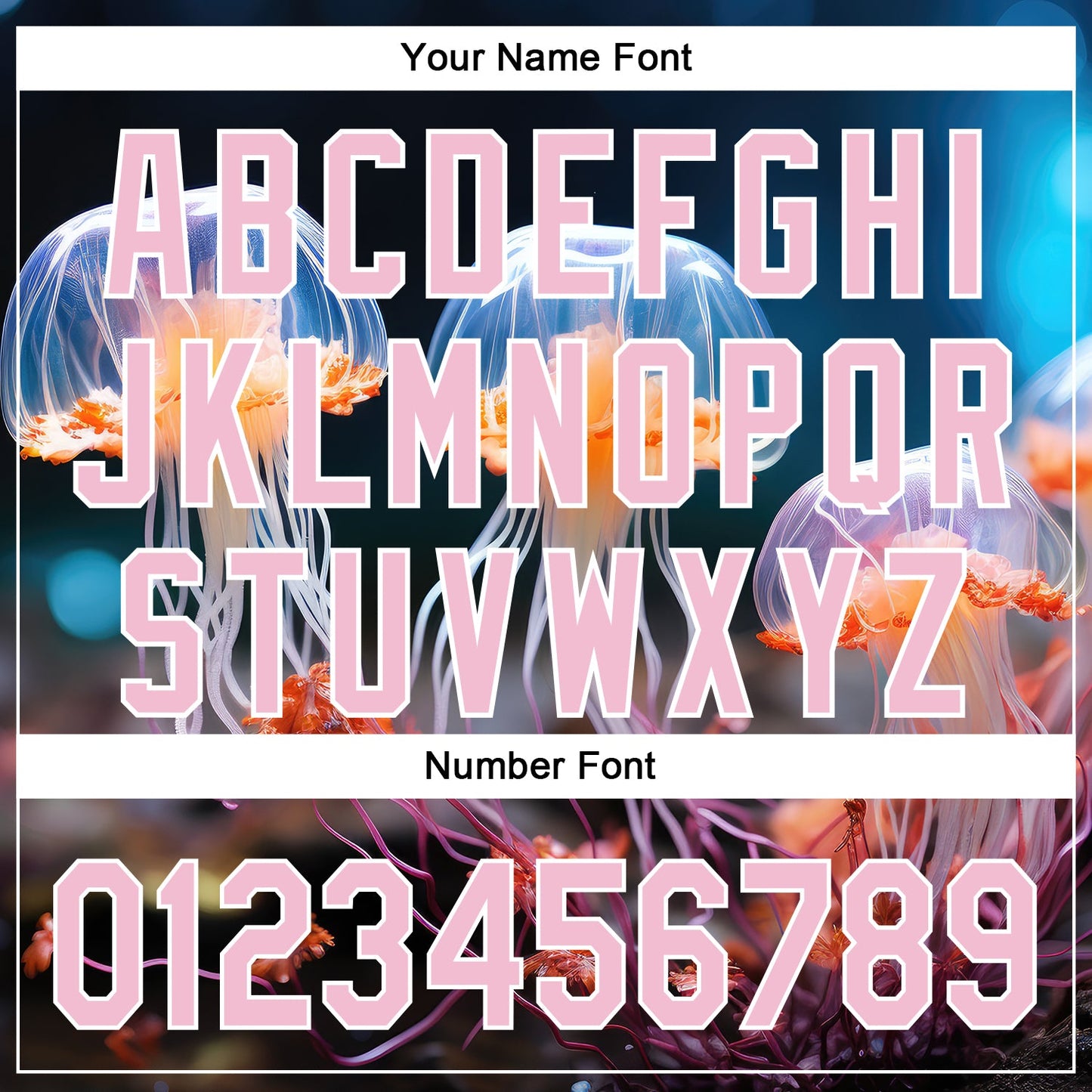 Custom Black Light Pink-White 3D Pattern Design Jellyfish Underwater Life Authentic Baseball Jersey - Sky-Custom