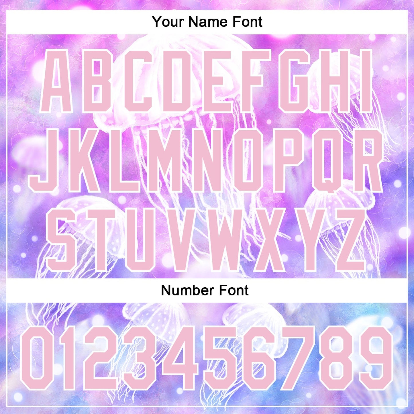 Custom Purple Light Pink-White 3D Pattern Design Jellyfish Authentic Baseball Jersey - Sky-Custom