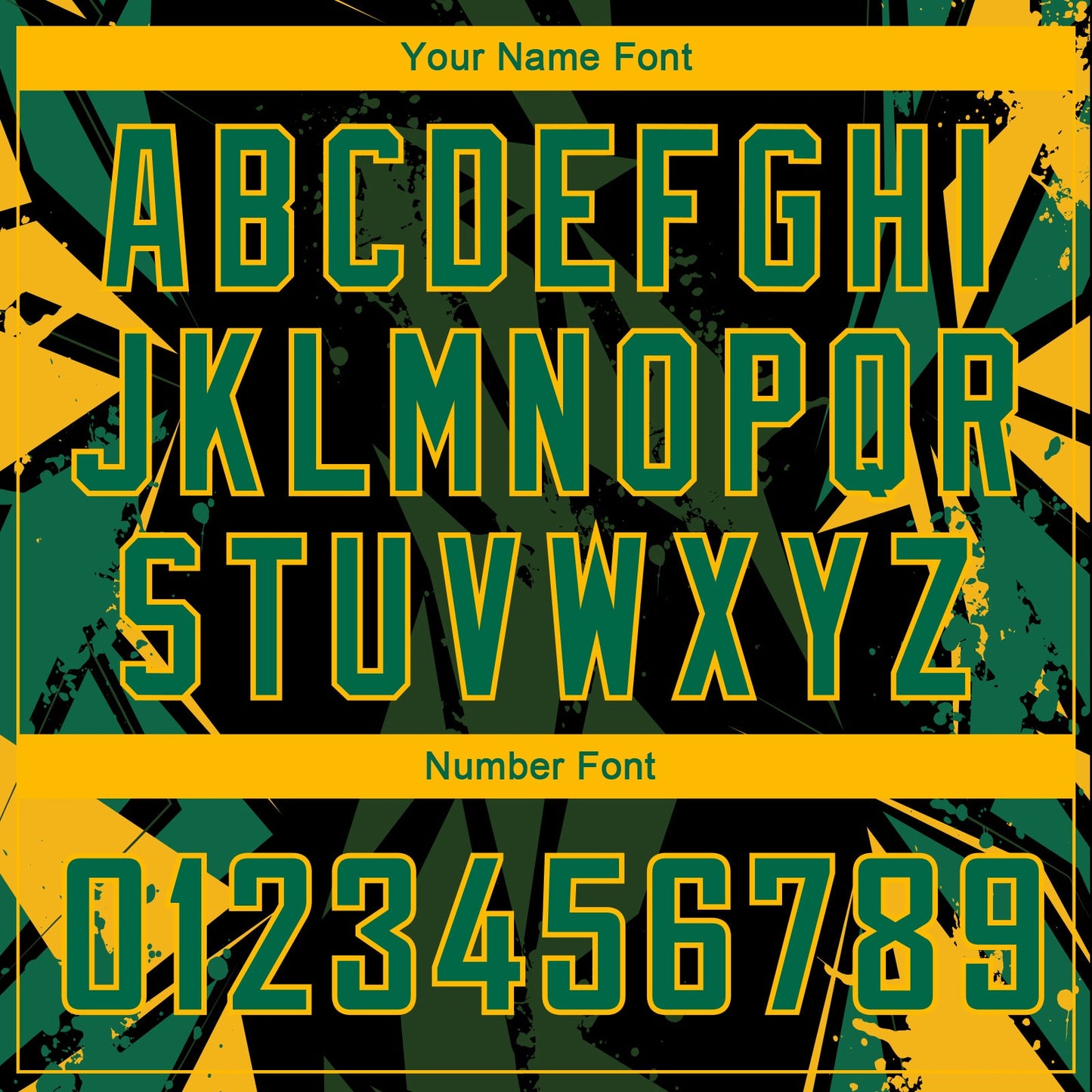 Custom Black Kelly Green-Gold 3D Pattern Design Geometric Shapes Authentic Basketball Jersey - Sky-Custom