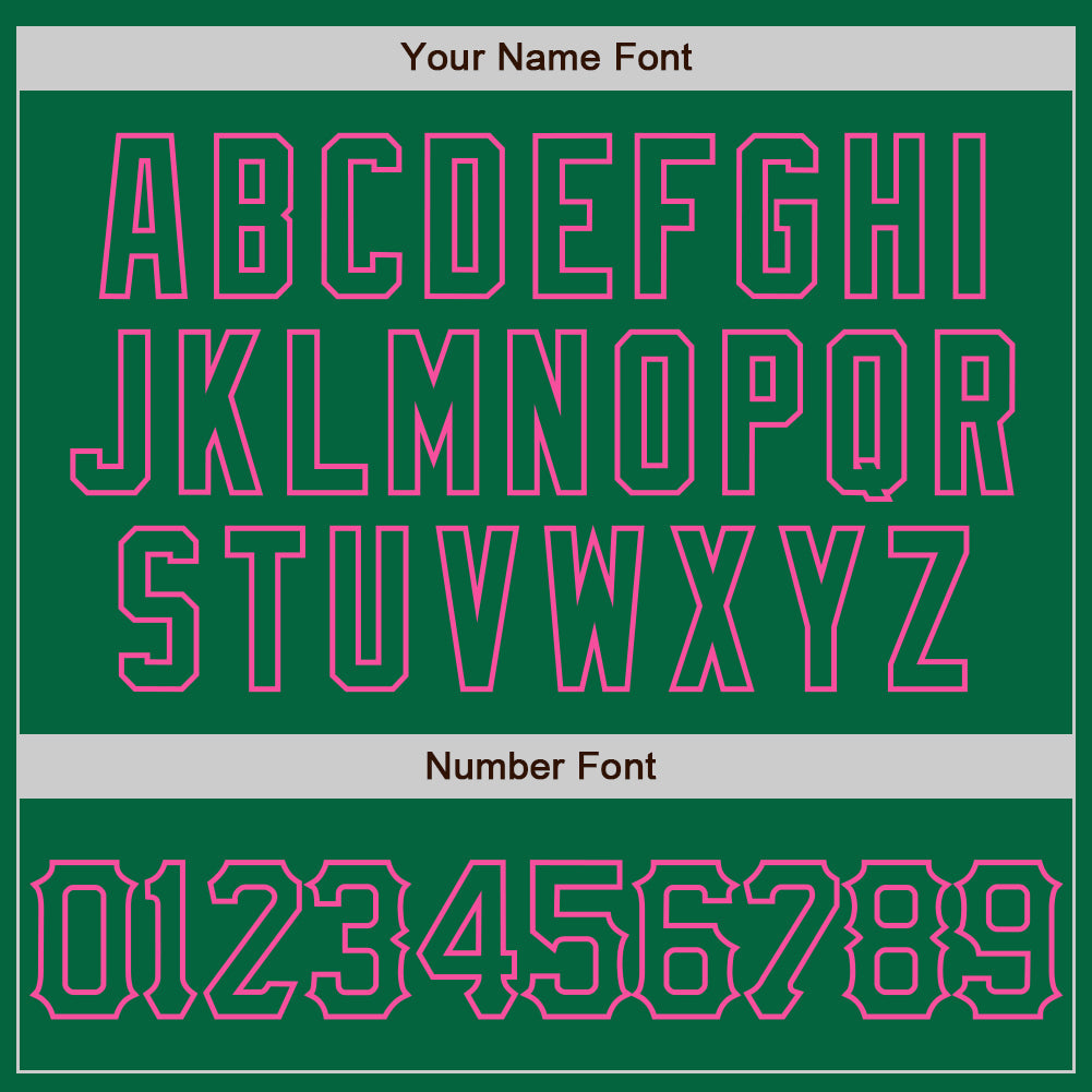 Custom Kelly Green Pink 3D Pattern Design Abstract Splatter Grunge Art Authentic Baseball Jersey - Sky-Custom