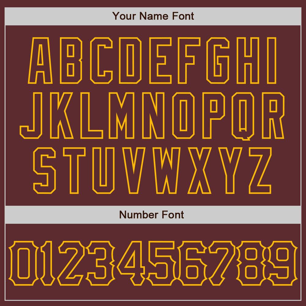 Custom Burgundy Gold 3D Pattern Design Abstract Splatter Grunge Art Authentic Baseball Jersey - Sky-Custom