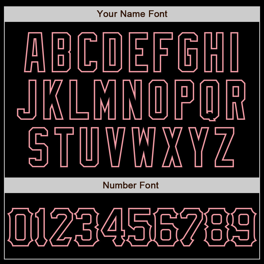Custom Black Medium Pink 3D Pattern Design Abstract Sharp Shape Authentic Baseball Jersey - Sky-Custom