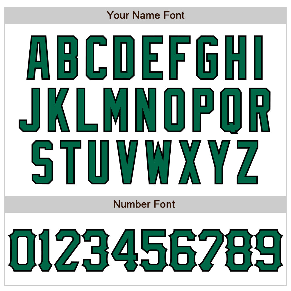 Custom White Kelly Green-Black 3D Pattern Design Abstract Splash Authentic Baseball Jersey - Sky-Custom