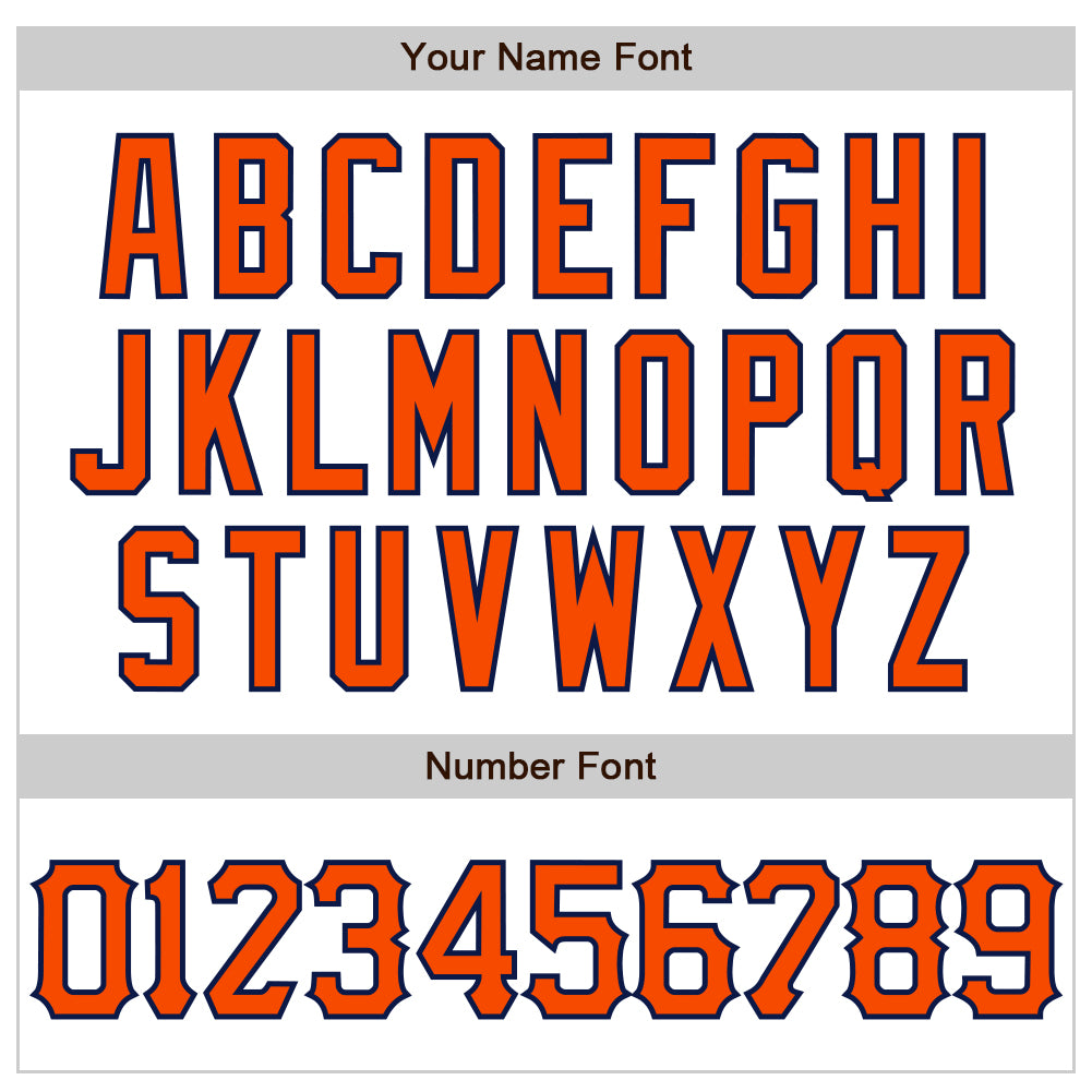 Custom White Orange-Navy 3D Pattern Design Abstract Splash Authentic Baseball Jersey - Sky-Custom