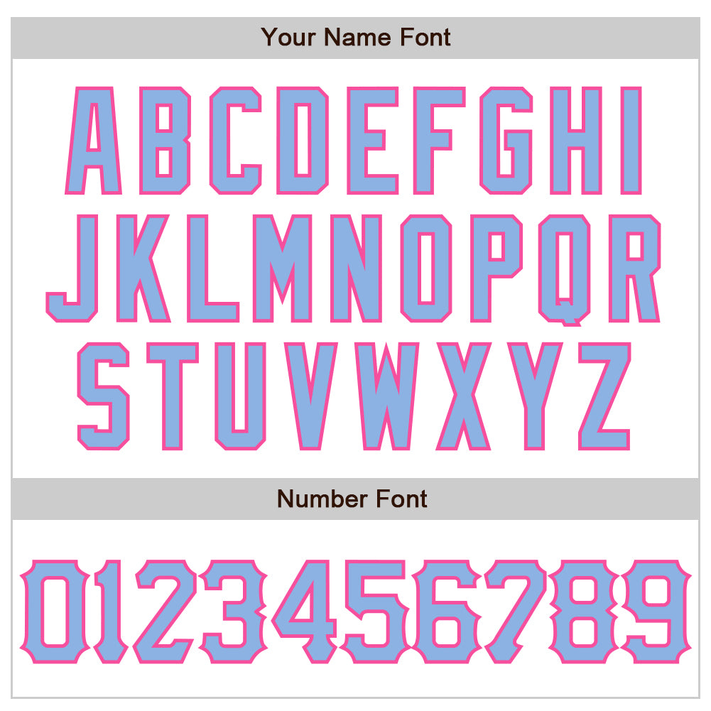 Custom White Light Blue-Pink 3D Pattern Design Abstract Splash Authentic Baseball Jersey - Sky-Custom