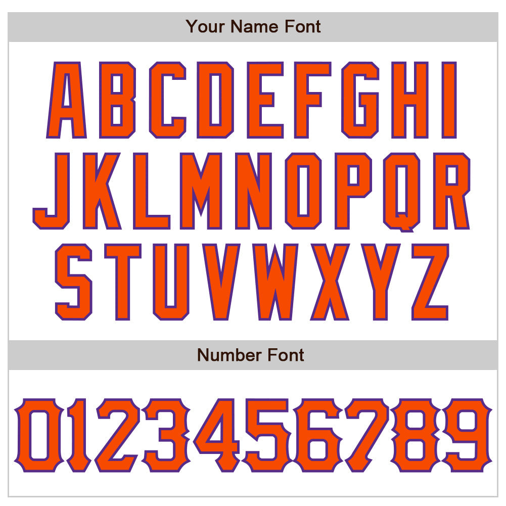 Custom White Orange-Purple 3D Pattern Design Abstract Splash Authentic Baseball Jersey - Sky-Custom