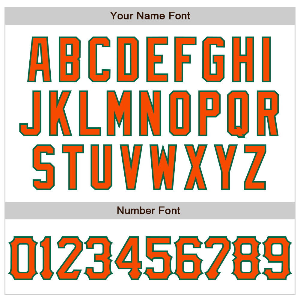 Custom White Orange-Kelly Green 3D Pattern Design Abstract Splash Authentic Baseball Jersey - Sky-Custom