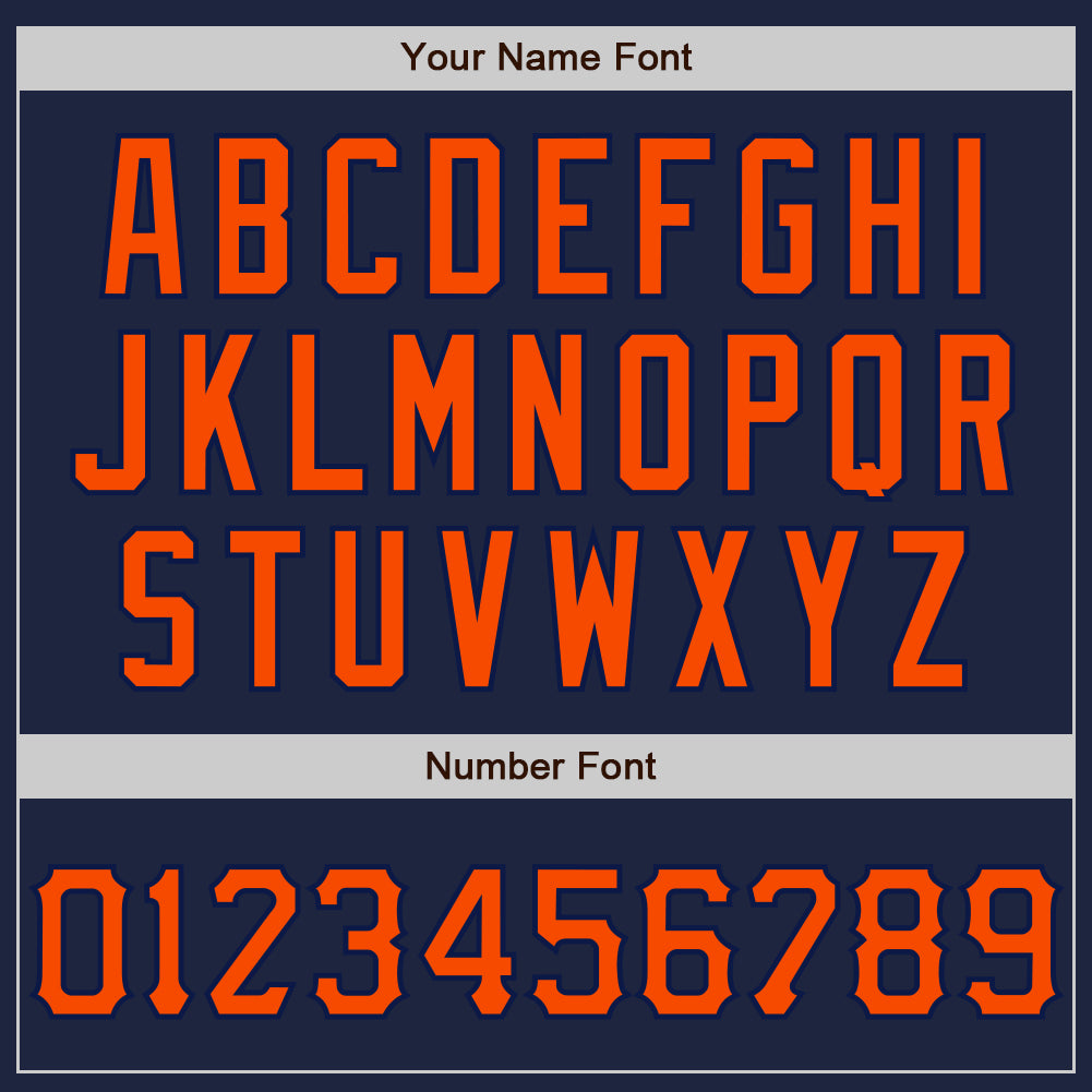 Custom Graffiti Pattern Orange-Navy 3D Scratch Authentic Baseball Jersey - Sky-Custom