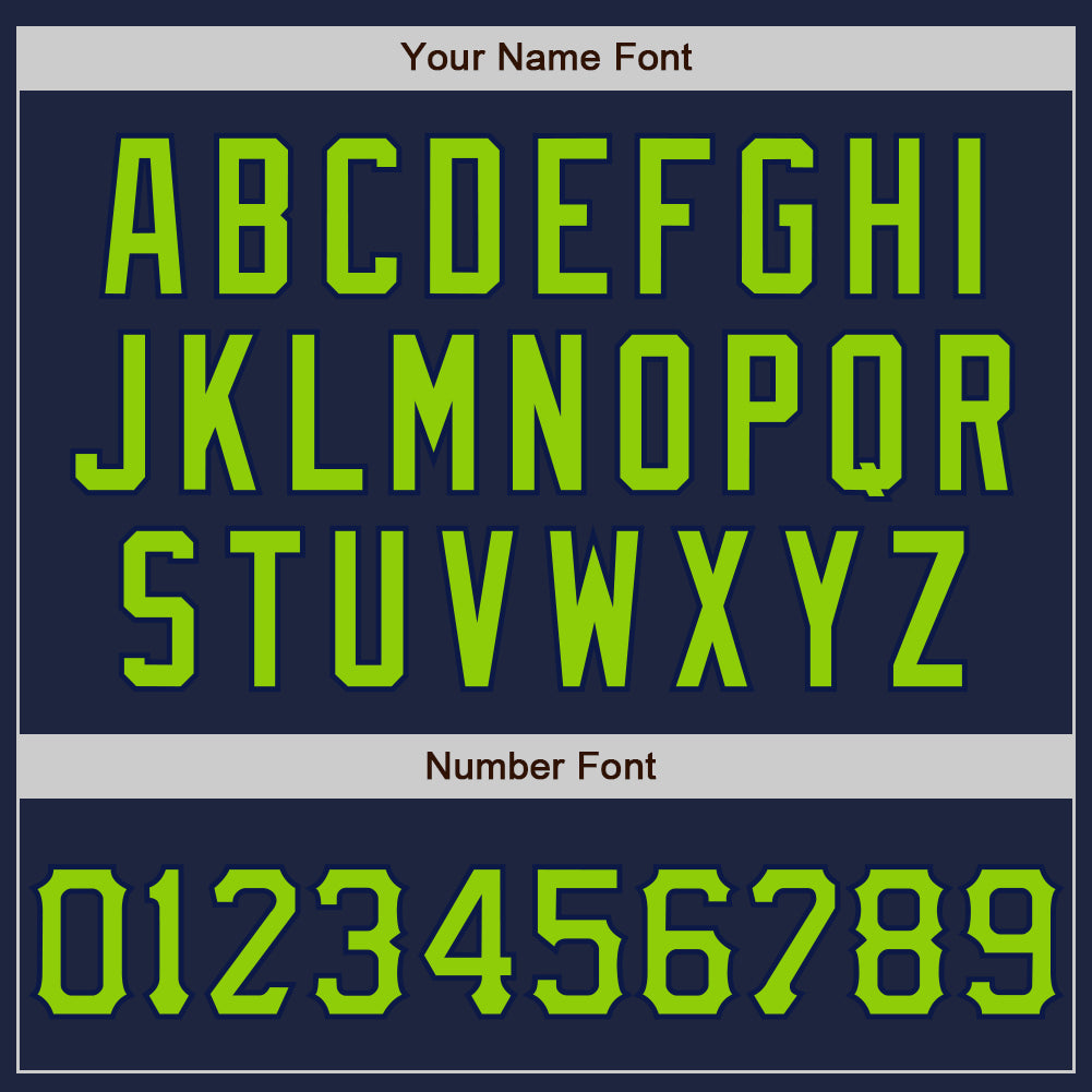 Custom Graffiti Pattern Neon Green-Navy 3D Scratch Authentic Baseball Jersey - Sky-Custom